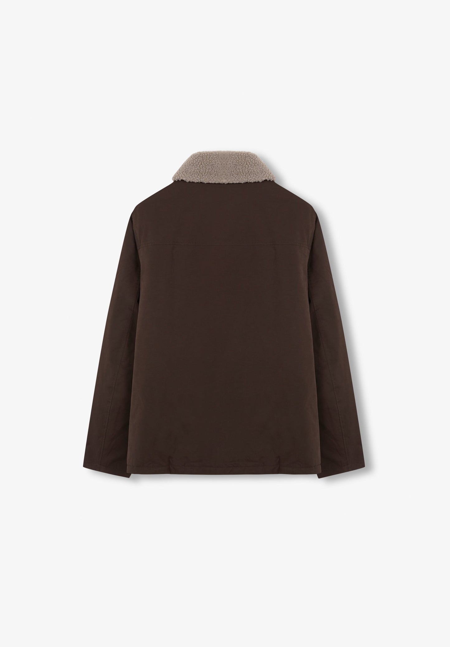 CASACO DE TATO PEACH COM GOLA DE PELO ENCARACOLADO