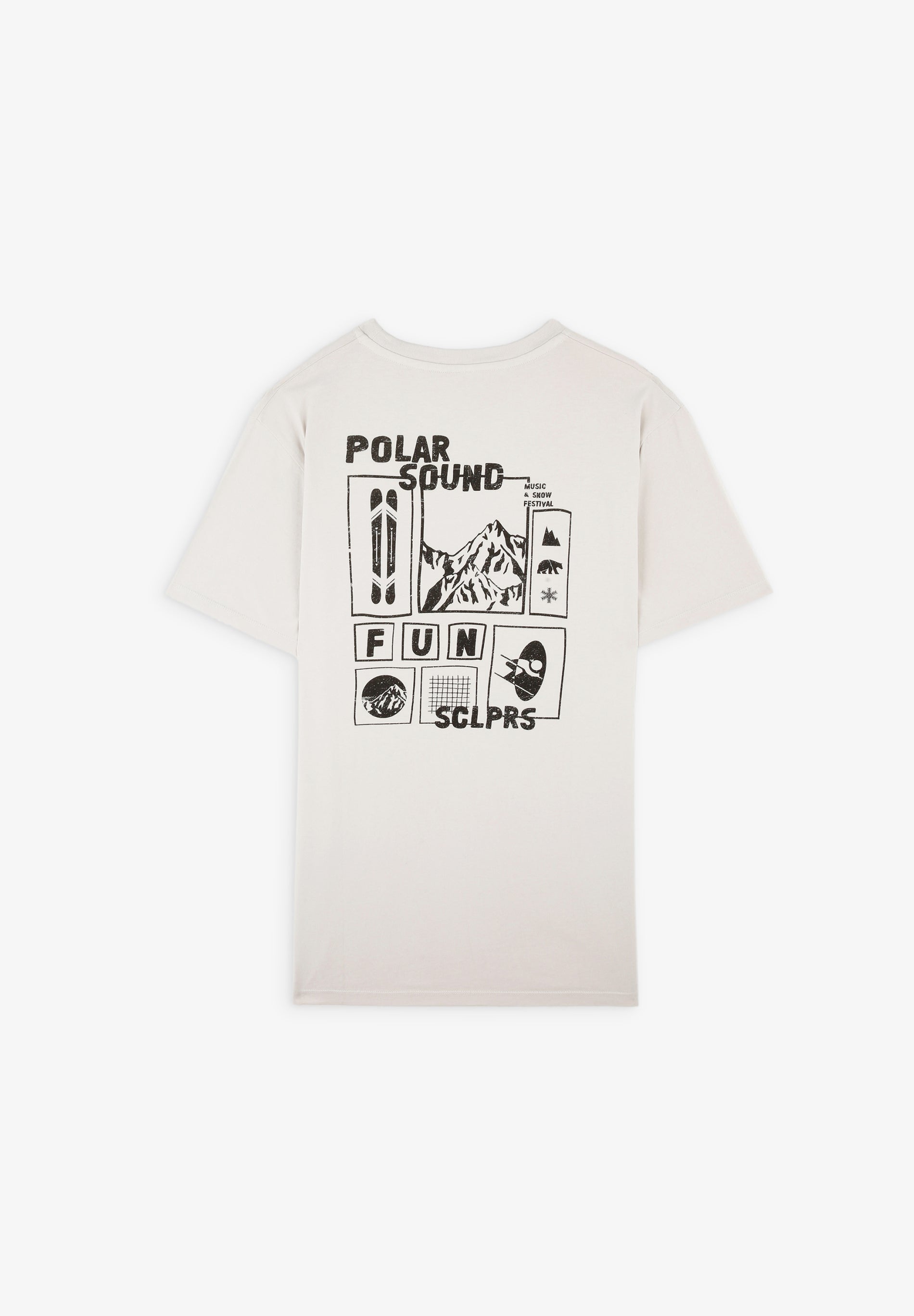 T-SHIRT COM ILUSTRAÇÃO ATRÁS DE POLAR SOUND