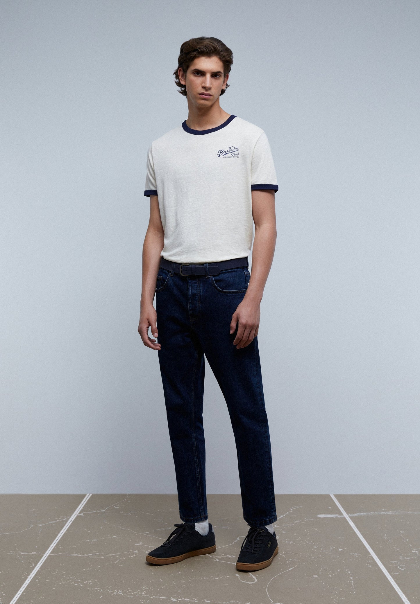 T-SHIRT FLAMÉ A CONTRASTAR