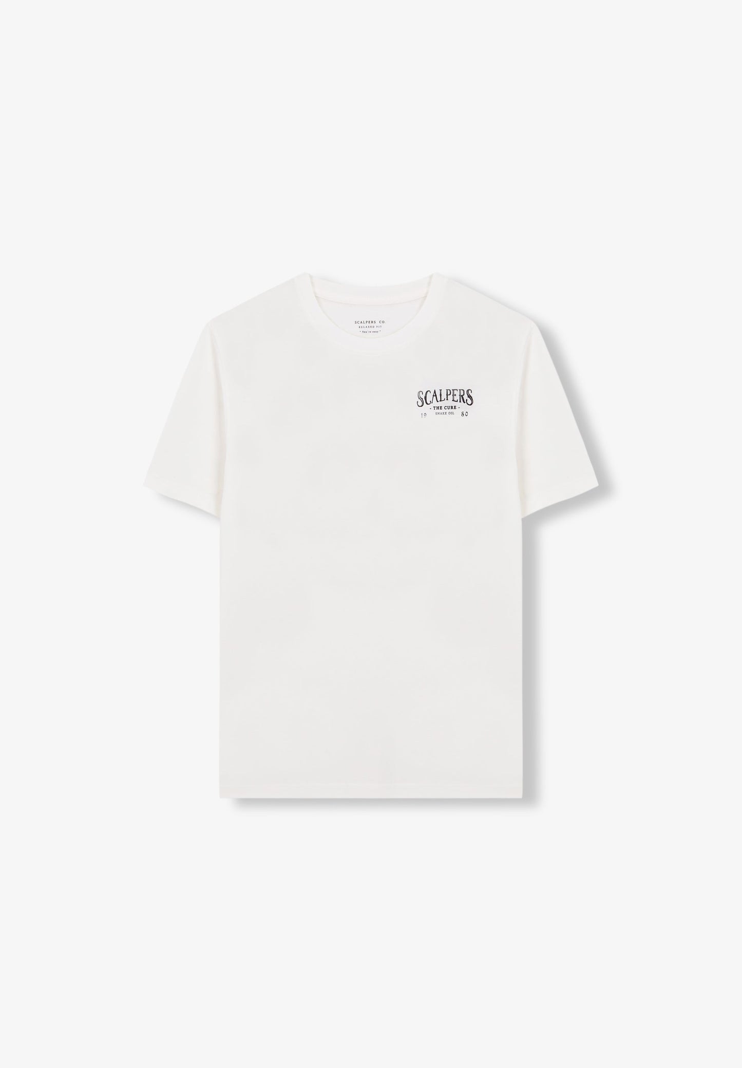 T-SHIRT DESBOTADA COM PADRÃO ATRÁS