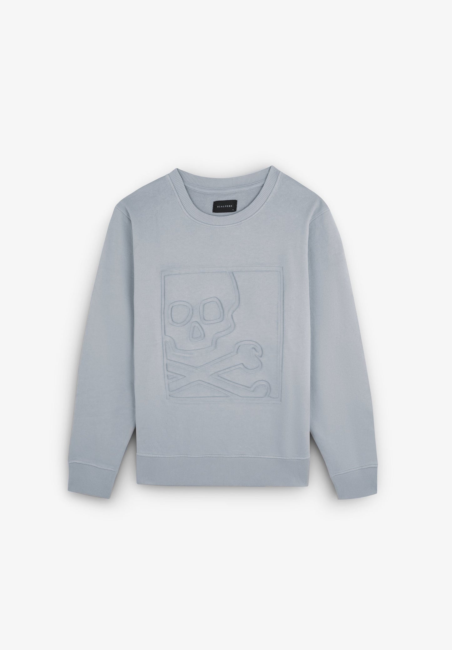 SWEATSHIRT COM SKULL EM RELEVO