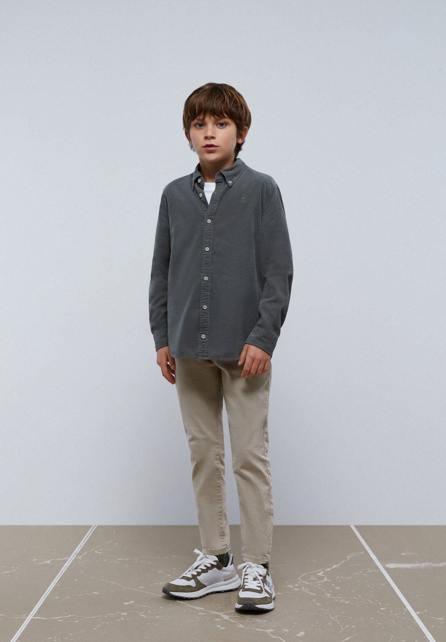 CAMISA BOMBAZINA FINA COM SKULL