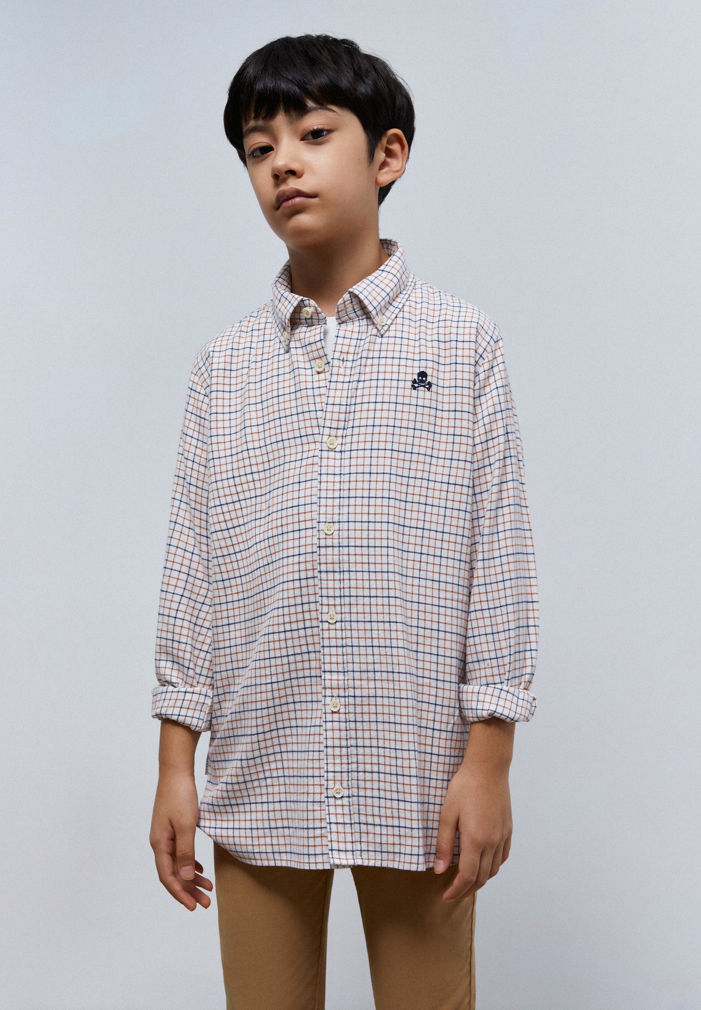 CAMISA XADREZ COM SKULL