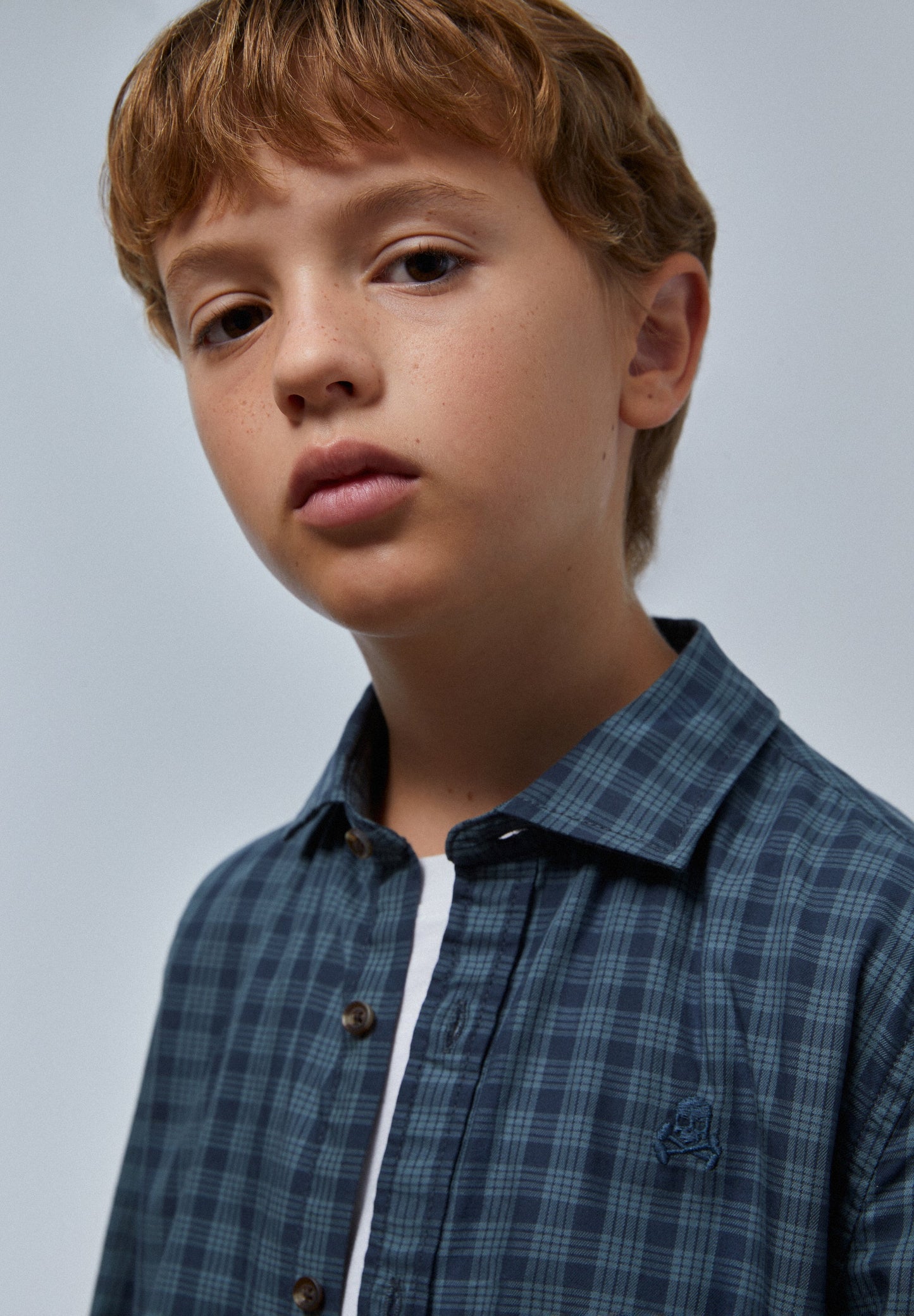 CAMISA DE XADREZ COM SKULL NO TOM