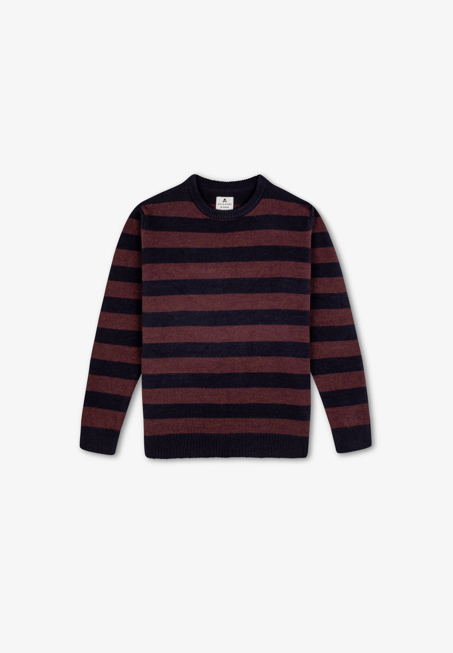 SWEATER DE MALHA ÀS RISCAS