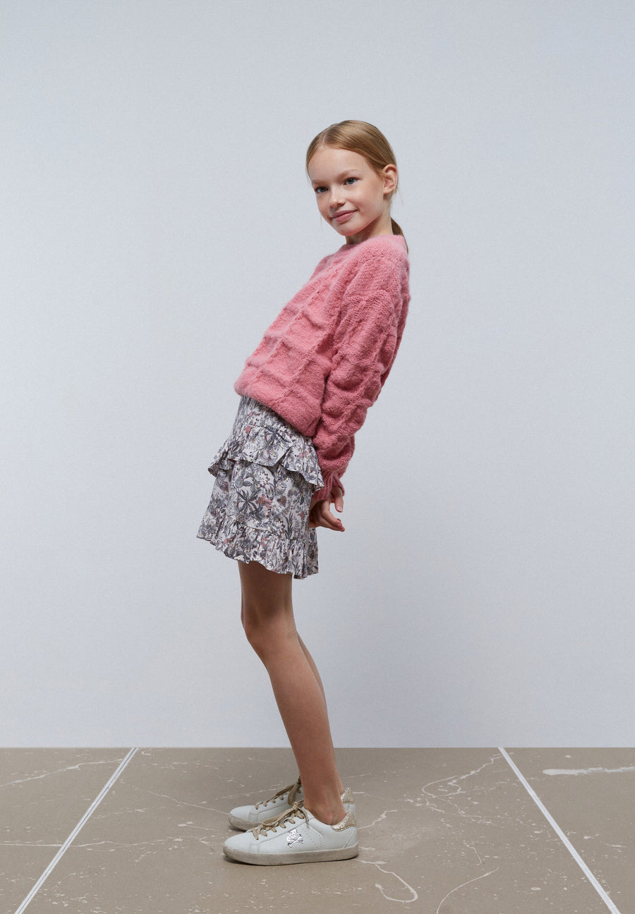 SWEATER COM PORMENOR DE MALHA DE CABO
