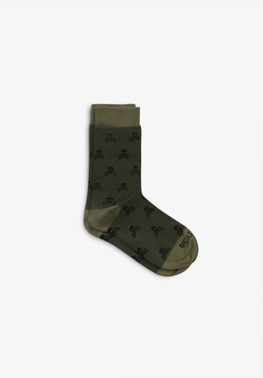 MEIAS COM SKULLS ALL OVER PRINT