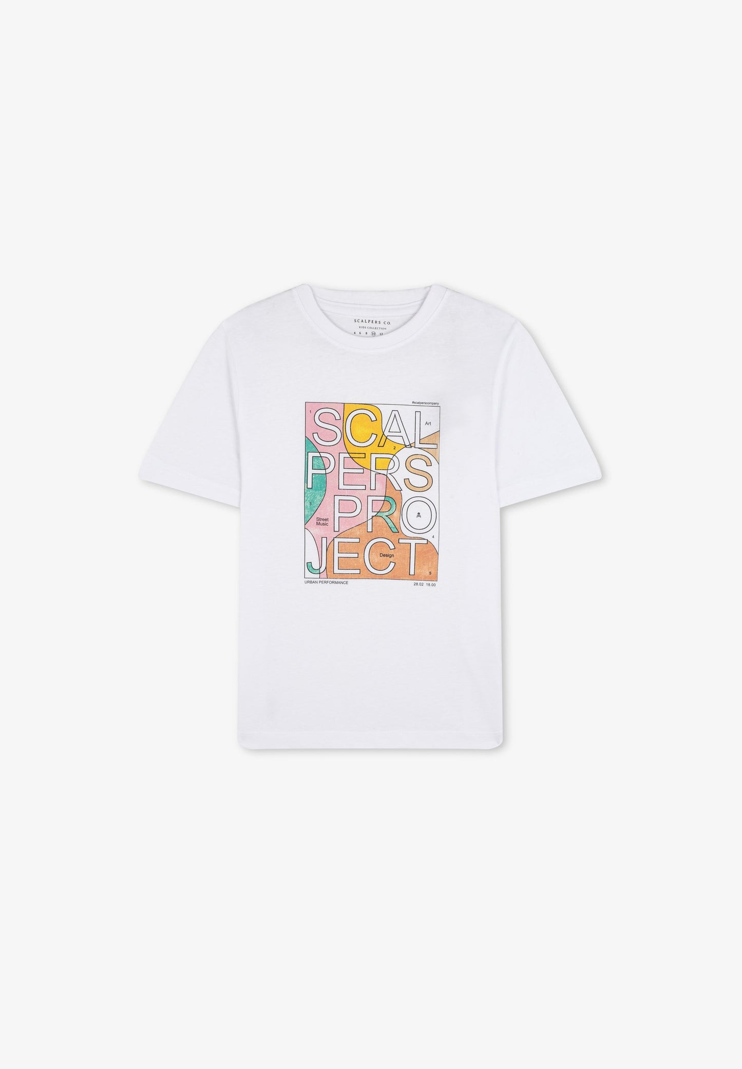 T-SHIRT COM DESENHO DE LOGÓTIPO ATRÁS
