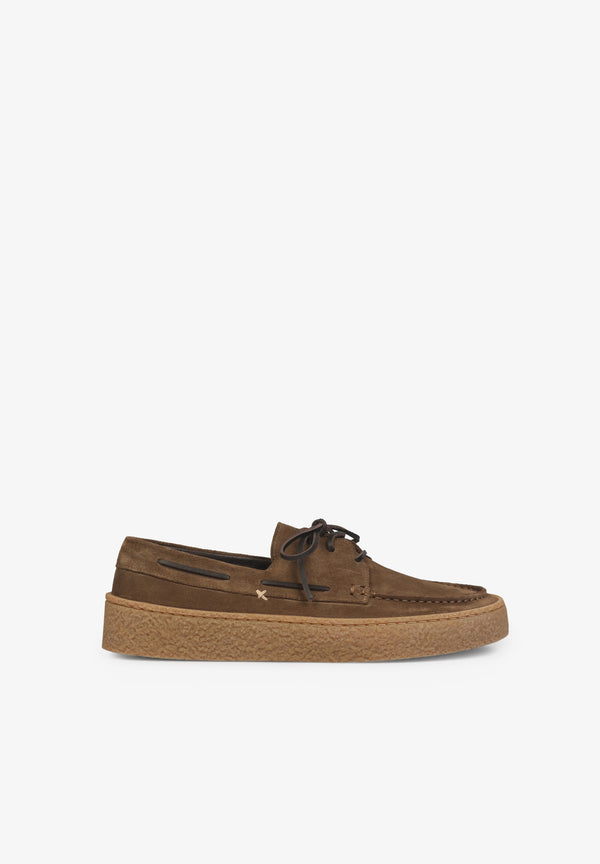 SAPATOS DE VELA EM CROUTE DE SOLA LARGA