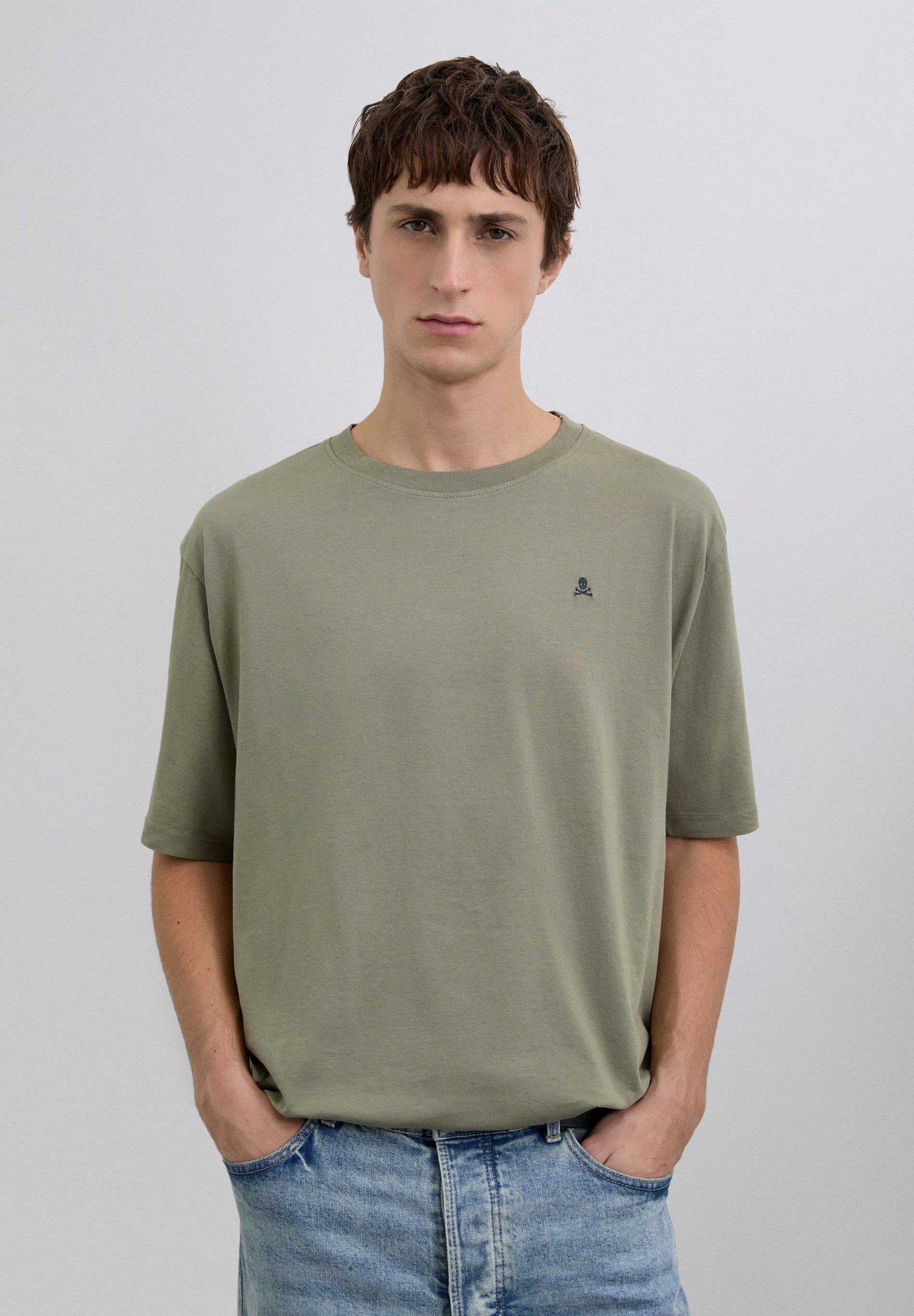 T-SHIRT RELAXED COM SKULL SCNOS