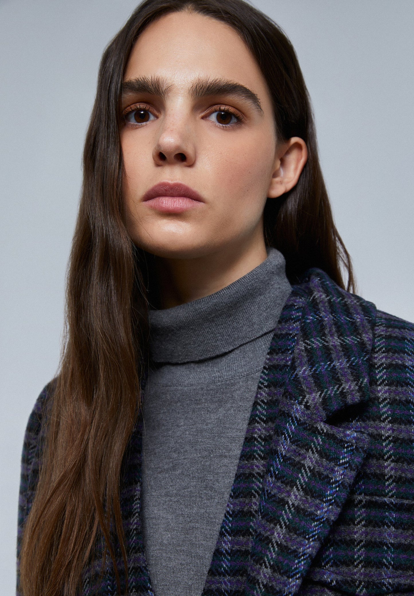 CASACO COMPRIDO QUADRADOS COM BOLSOS