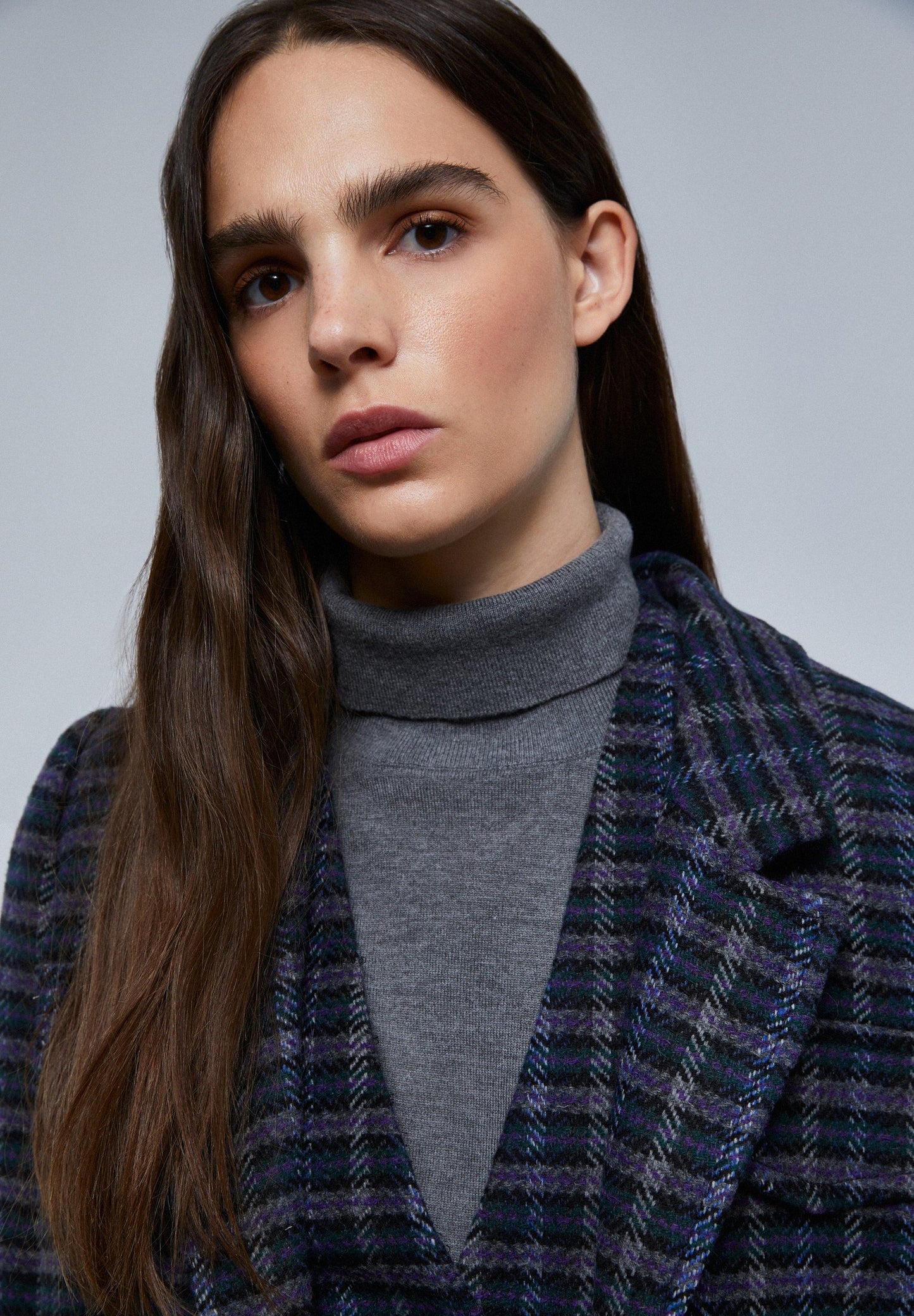 CASACO COMPRIDO QUADRADOS COM BOLSOS