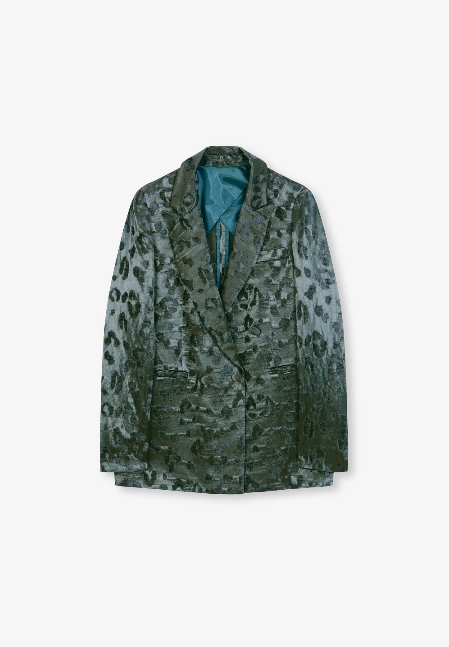 BLAZER COM ESTAMPADO ANIMAL EM VELUDO