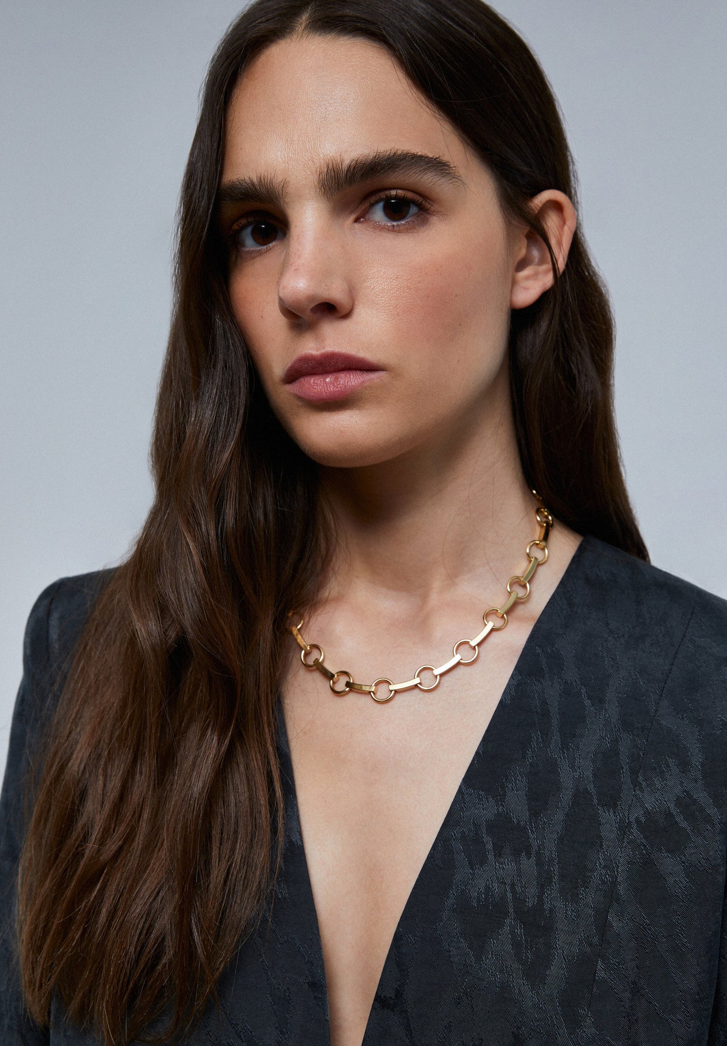 BLAZER SEM LAPELA ANIMAL PRINT