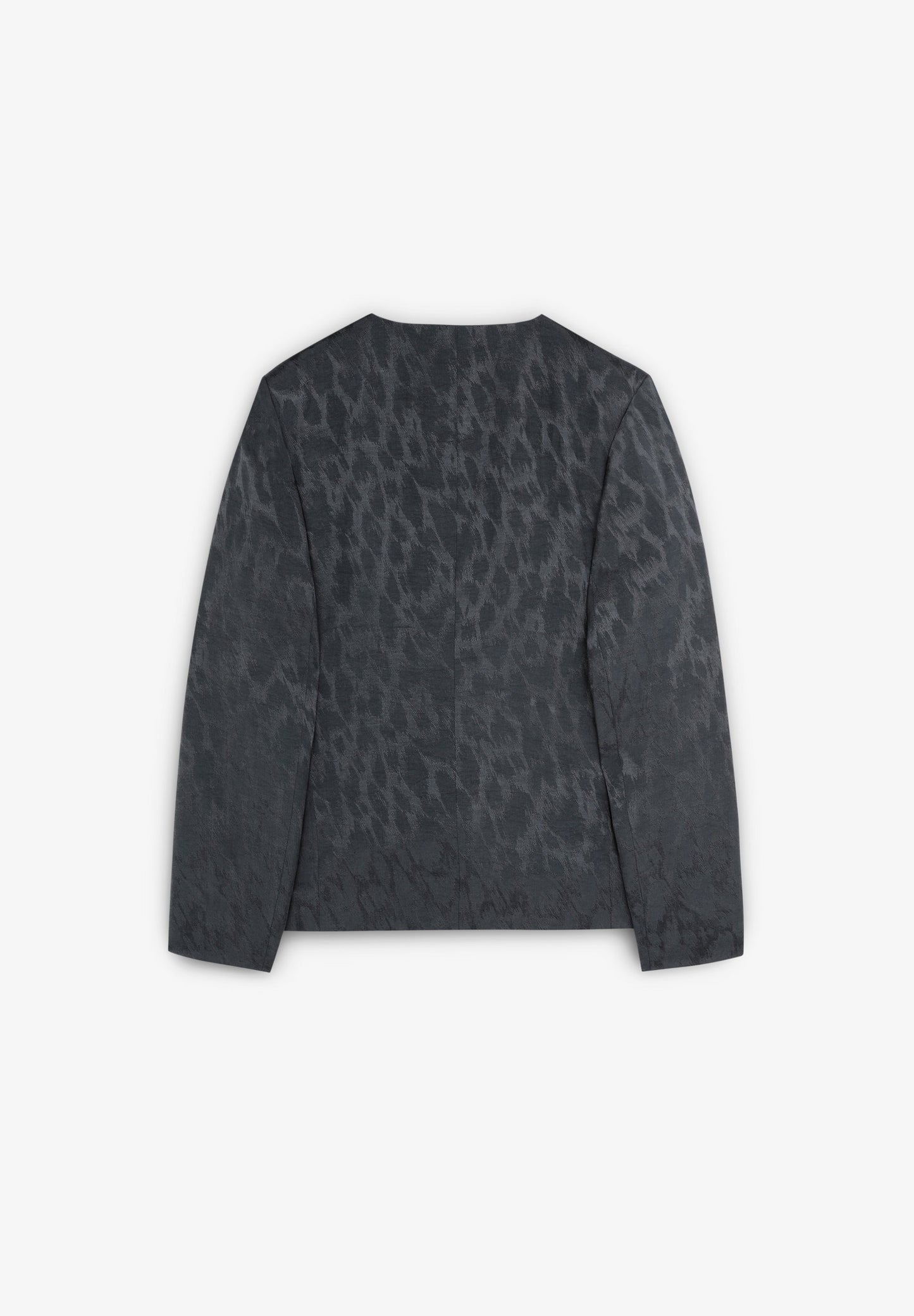 BLAZER SEM LAPELA ANIMAL PRINT