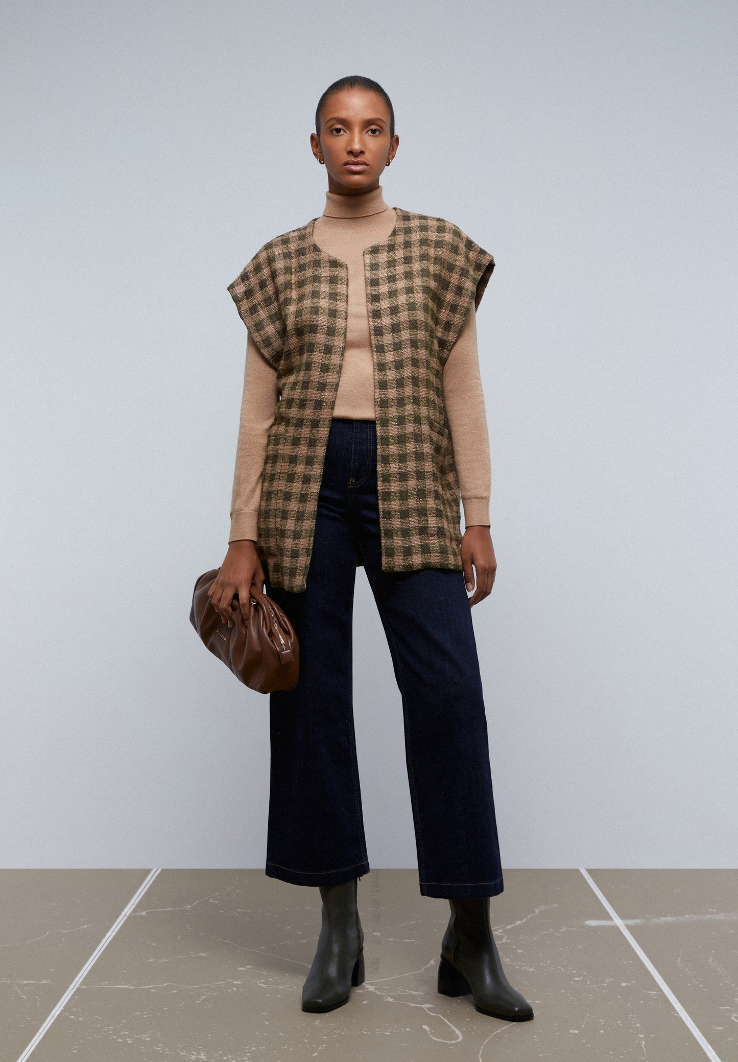 COLETE XADREZ COM LAÇO