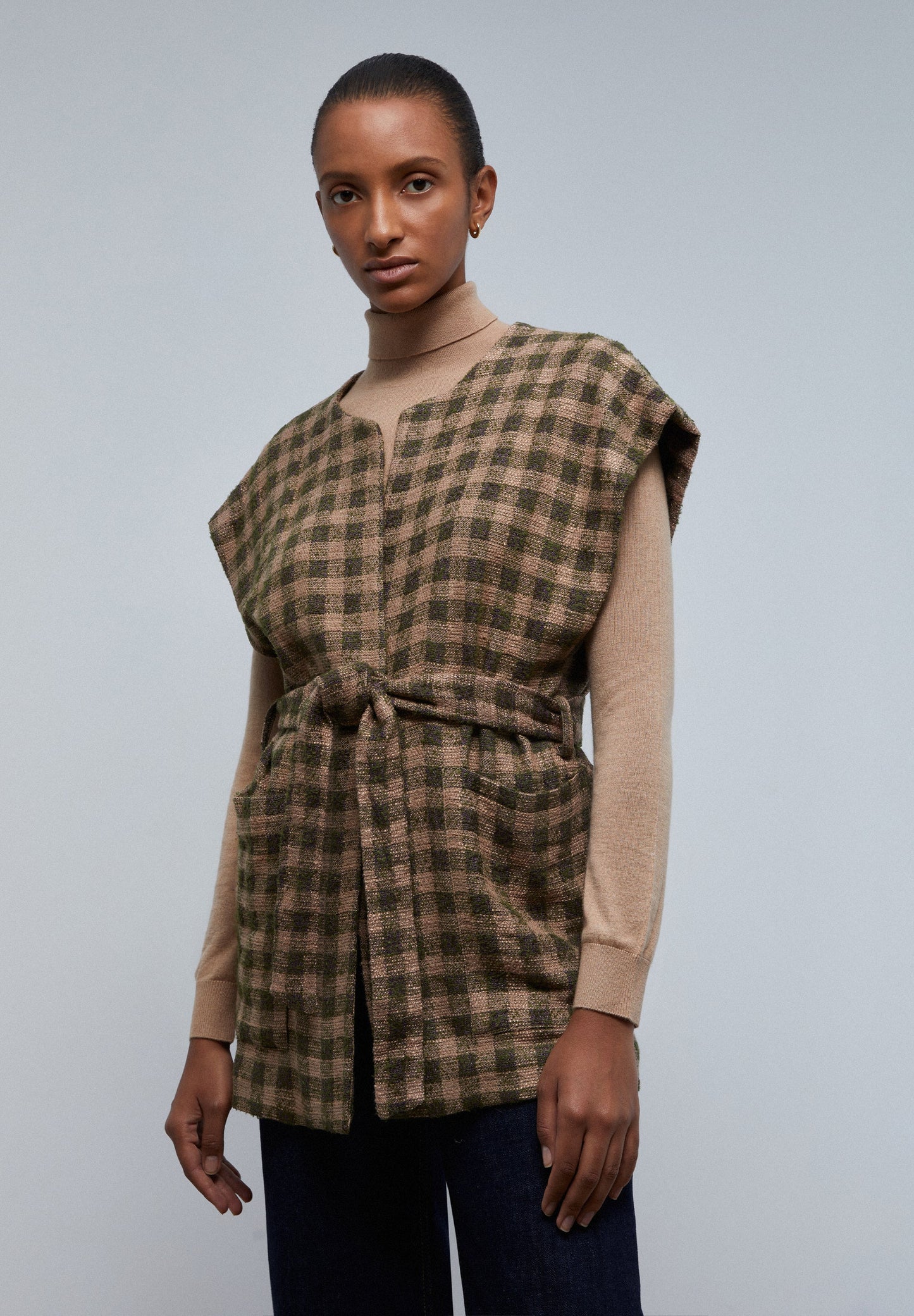 COLETE XADREZ COM LAÇO