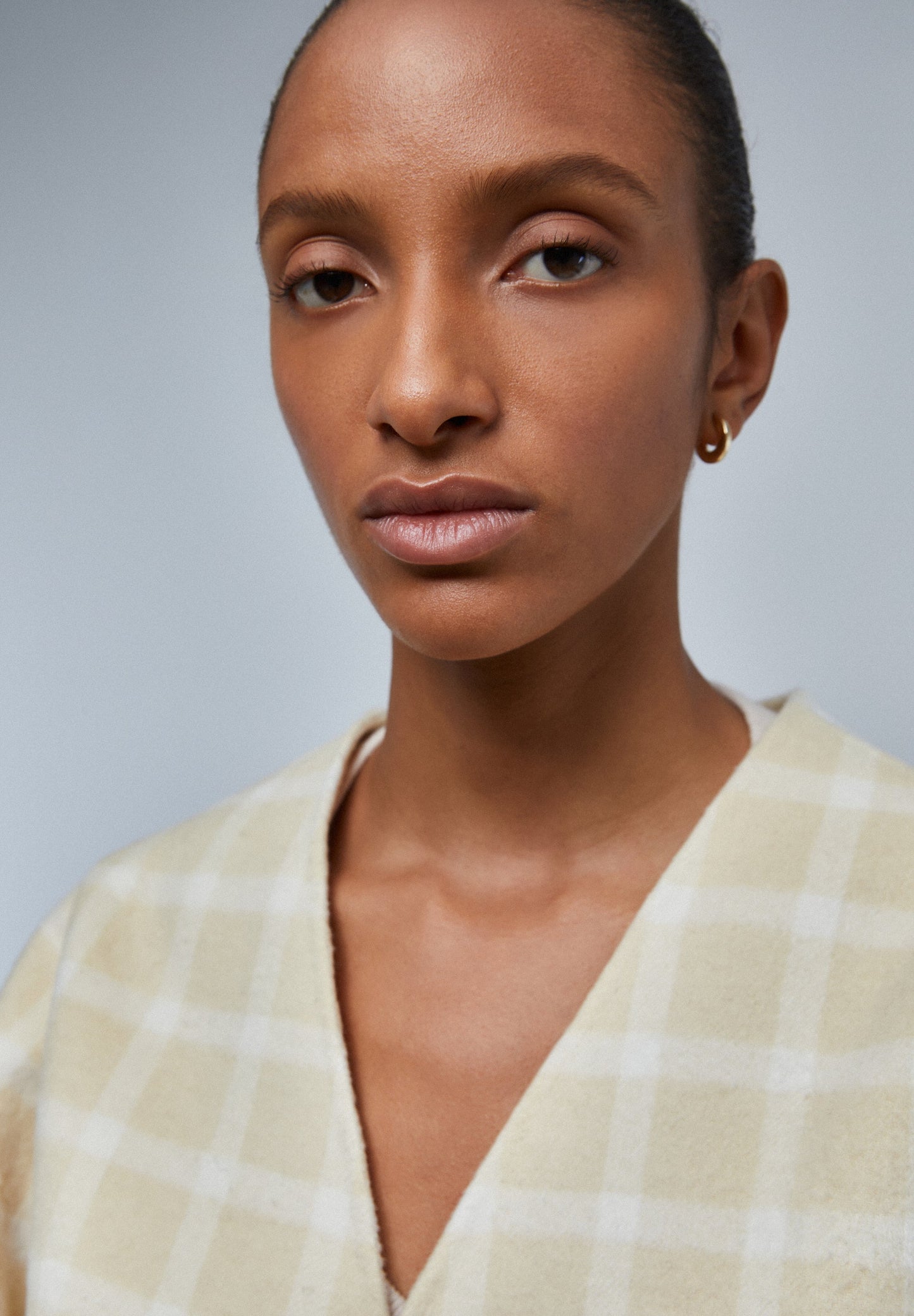 CARDIGAN EM LÃ XADREZ