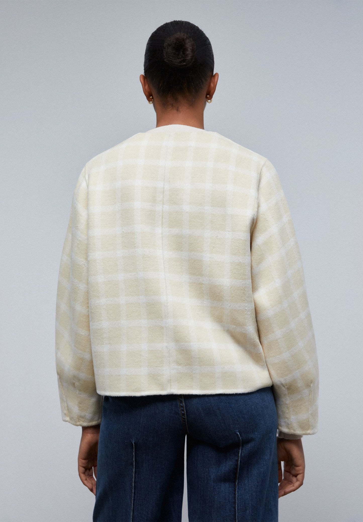 CARDIGAN EM LÃ XADREZ