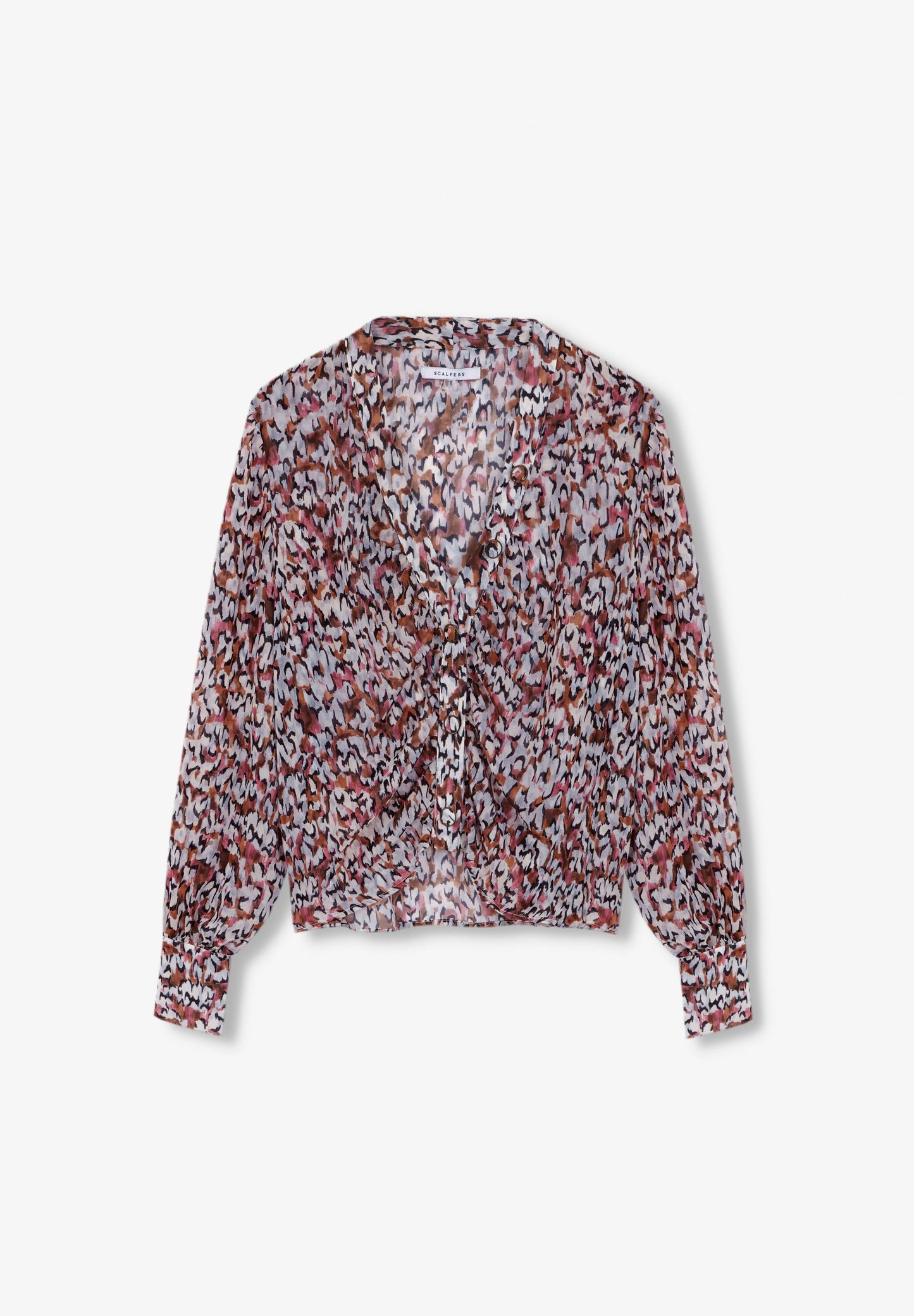 BLUSA COM PADRÃO DRAPEADA