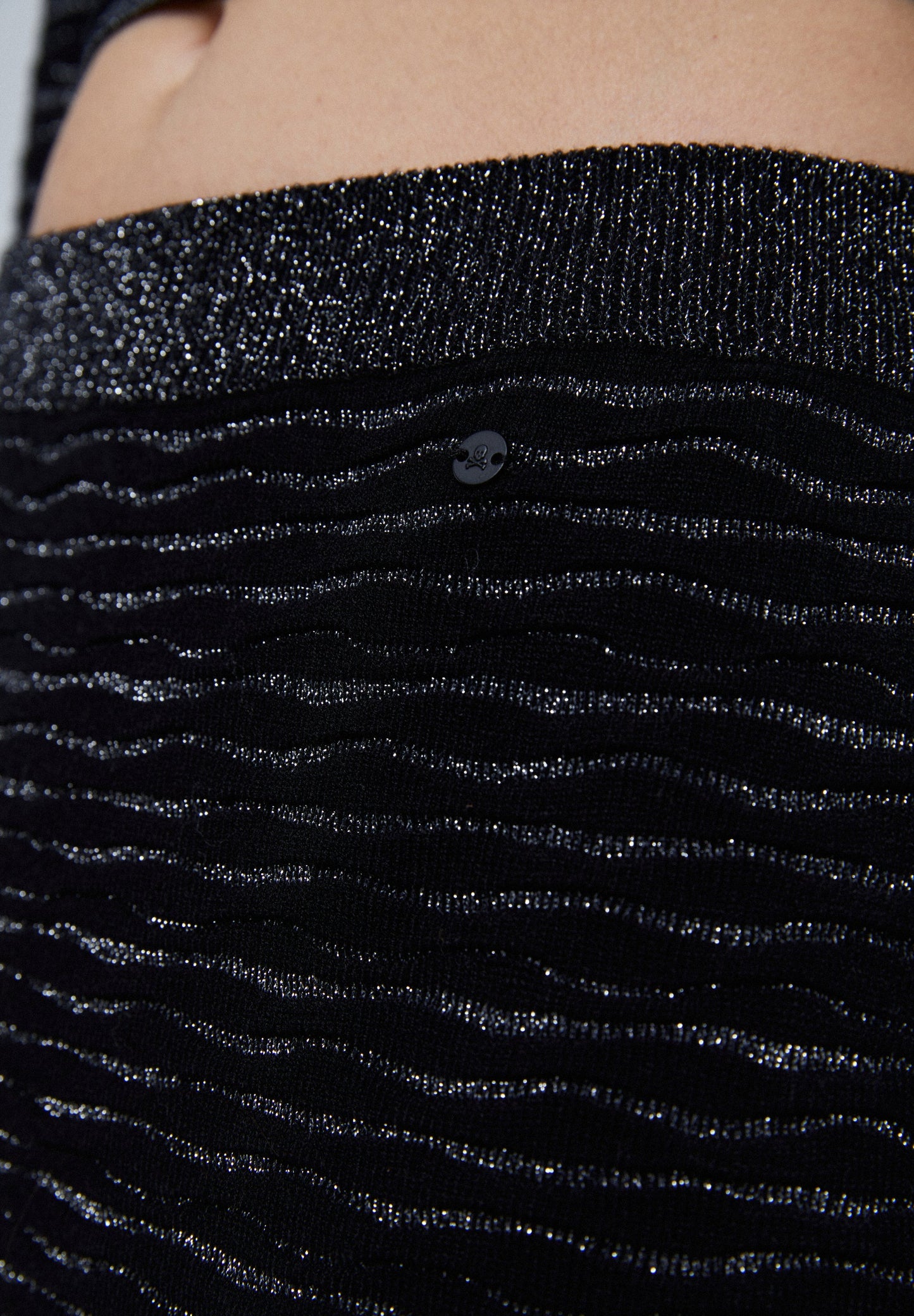 SAIA MIDI DE MALHA COM FIO METALIZADO