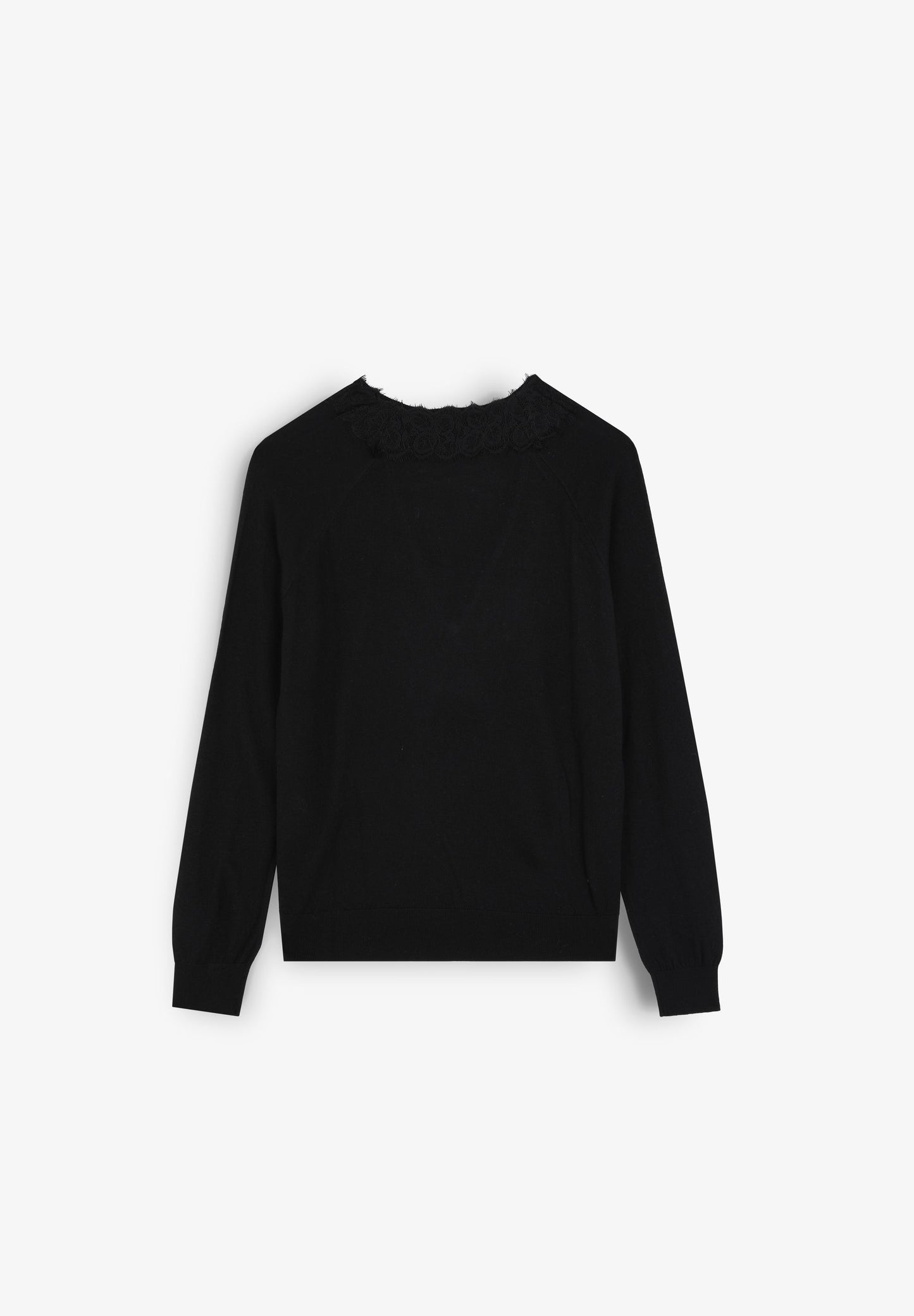 SWEATER COM PORMENOR DE RENDA