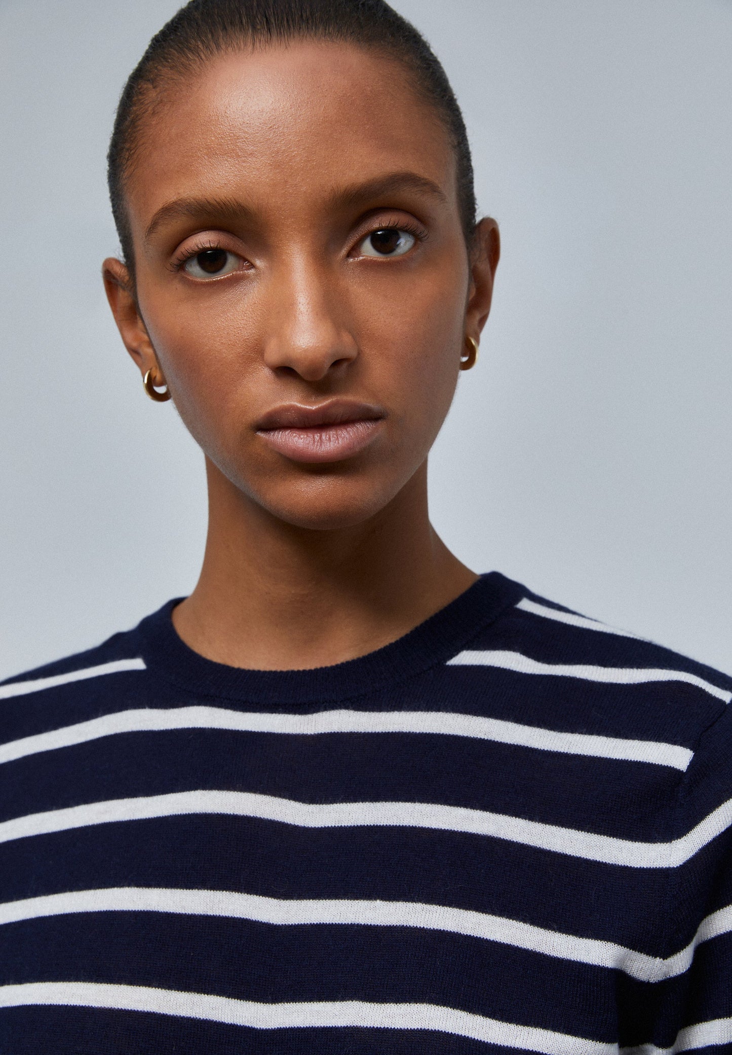 SWEATER ÀS RISCAS DE MALHA SUAVE