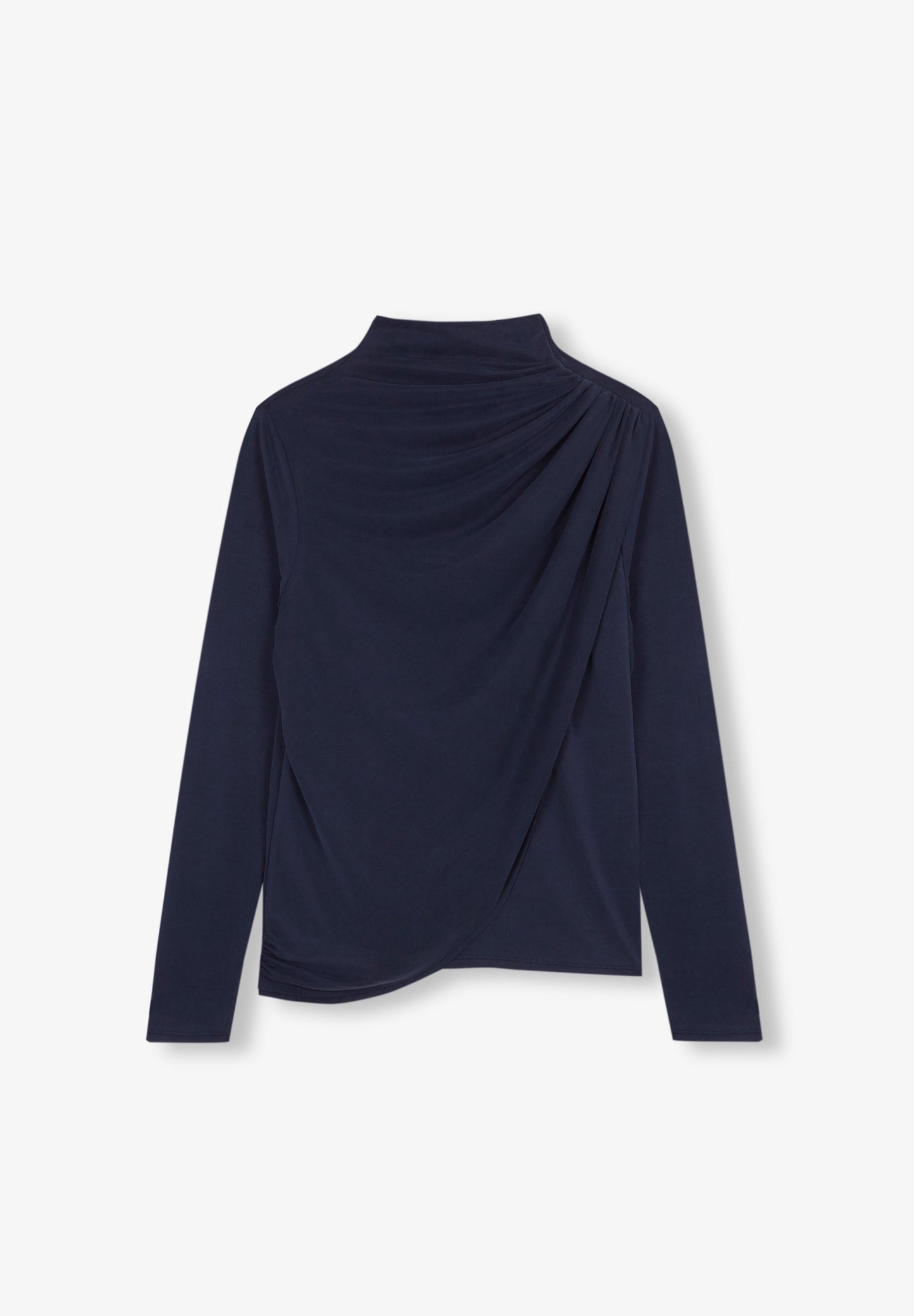 TOP COM PORMENOR DRAPEADO NO OMBRO