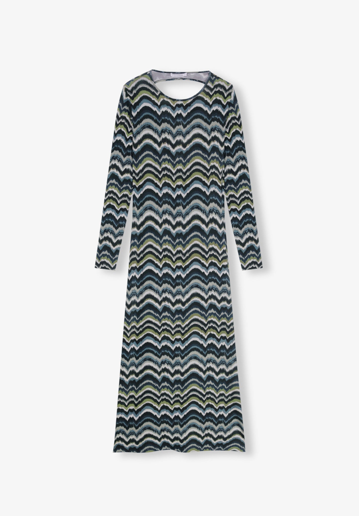 VESTIDO MIDI COM ABERTURA ATRÁS