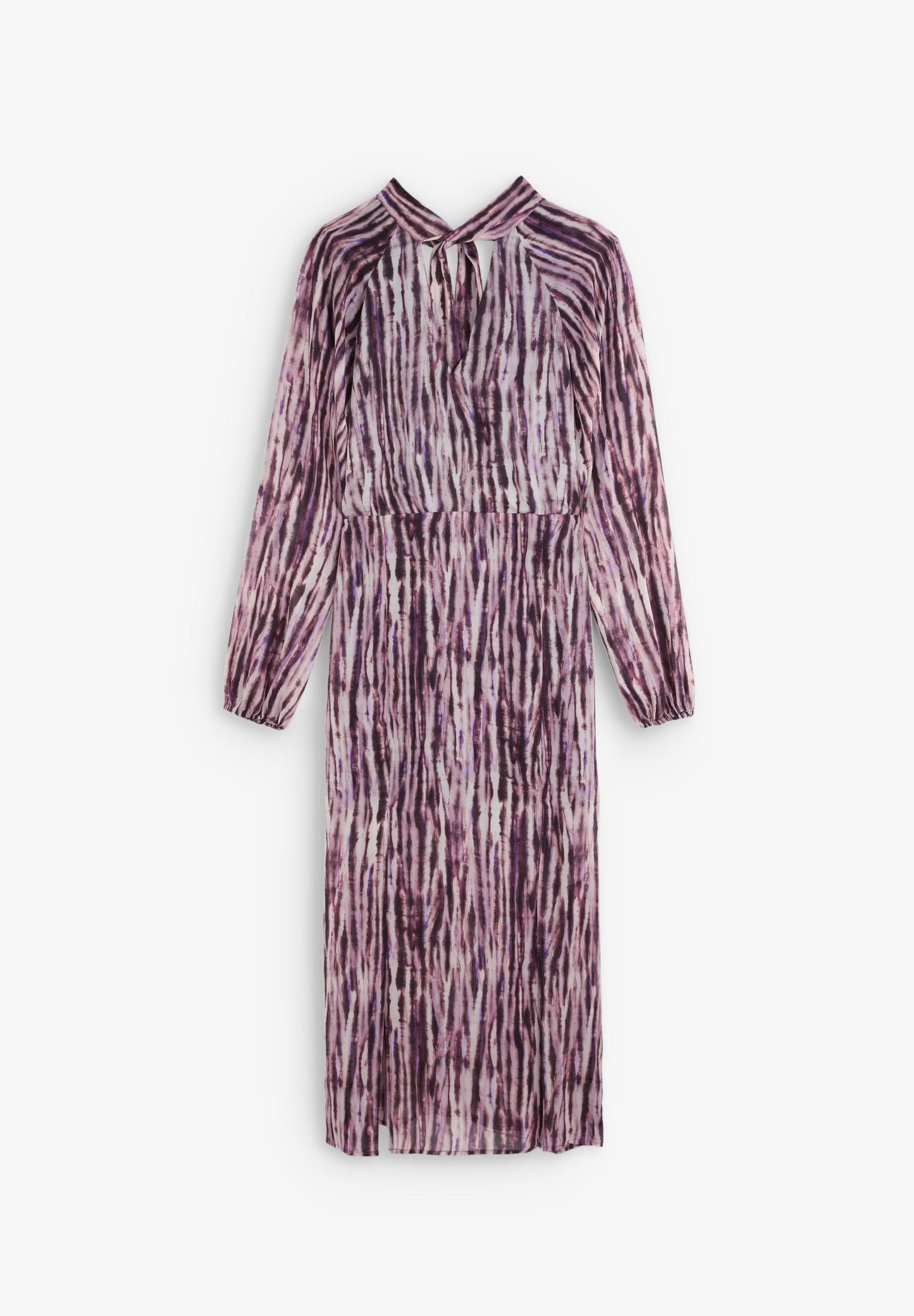 VESTIDO TIE-DYE COM LAÇO NA GOLA