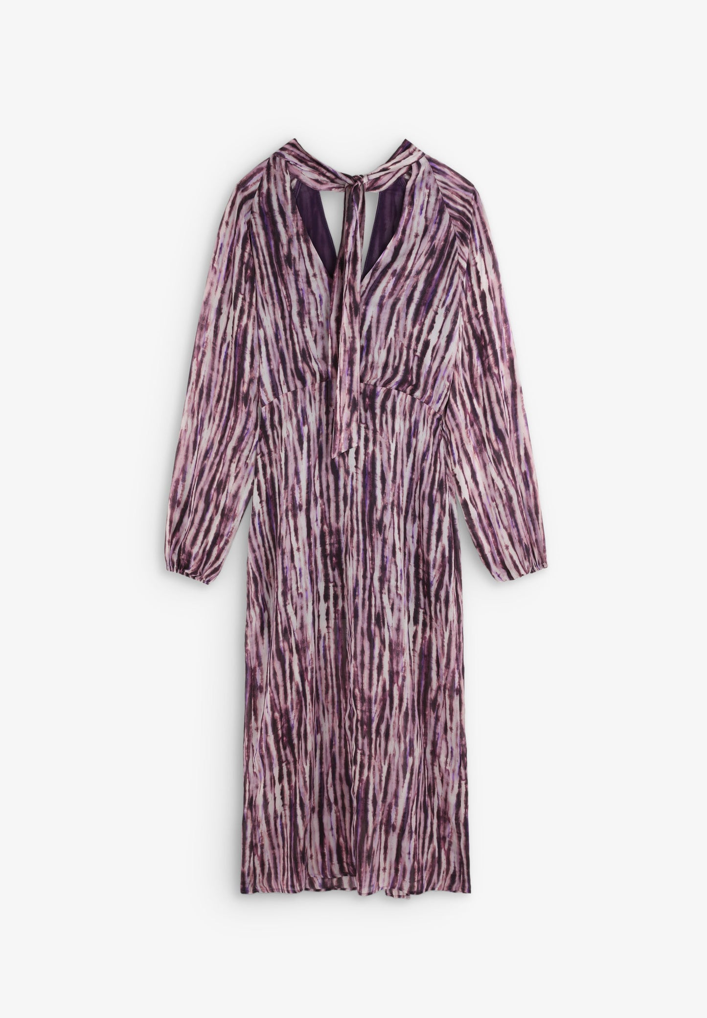 VESTIDO TIE-DYE COM LAÇO NA GOLA