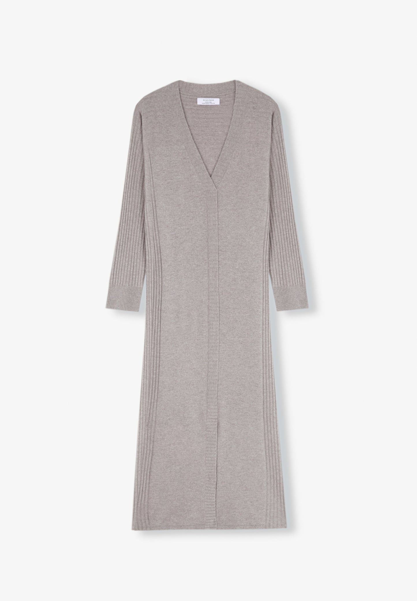 VESTIDO DE MALHA CANELADA