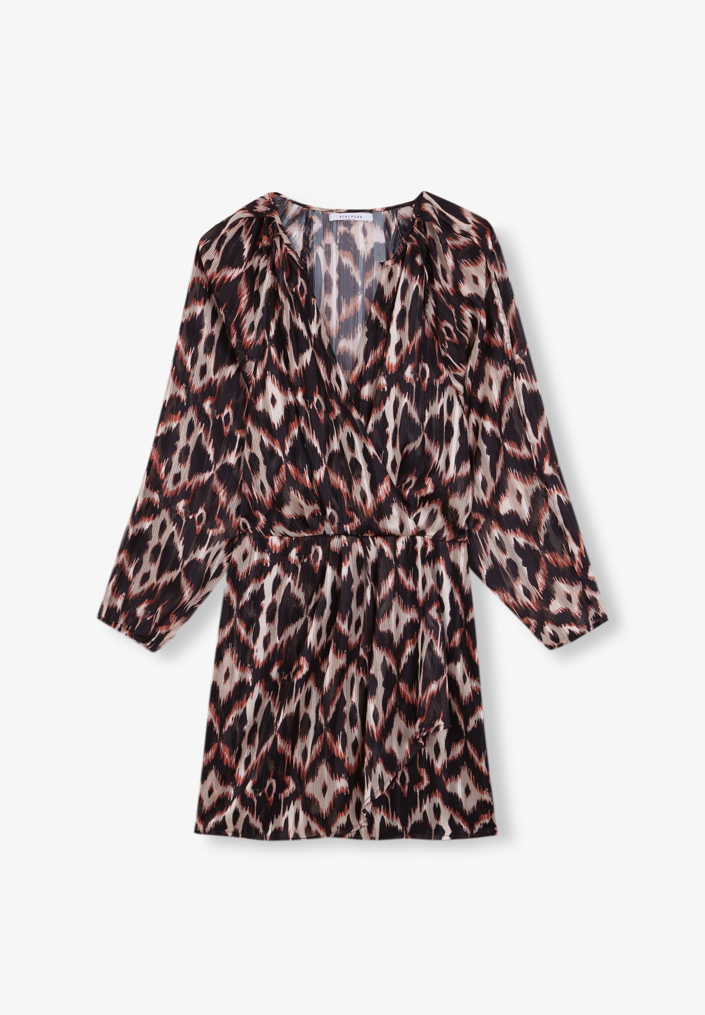 MINIVESTIDO COM PADRÃO CRUZADO