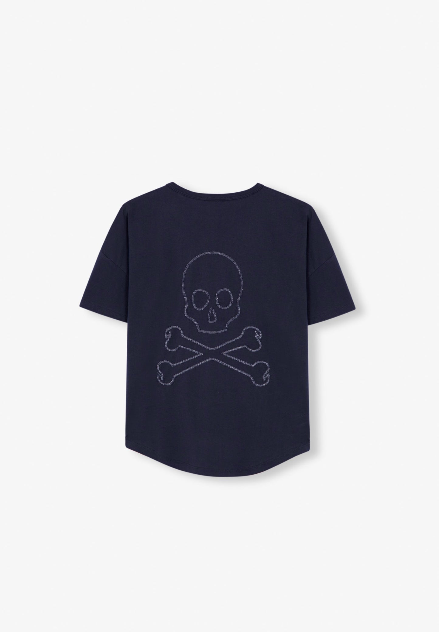 T-SHIRT COM COSTURA À FRENTE