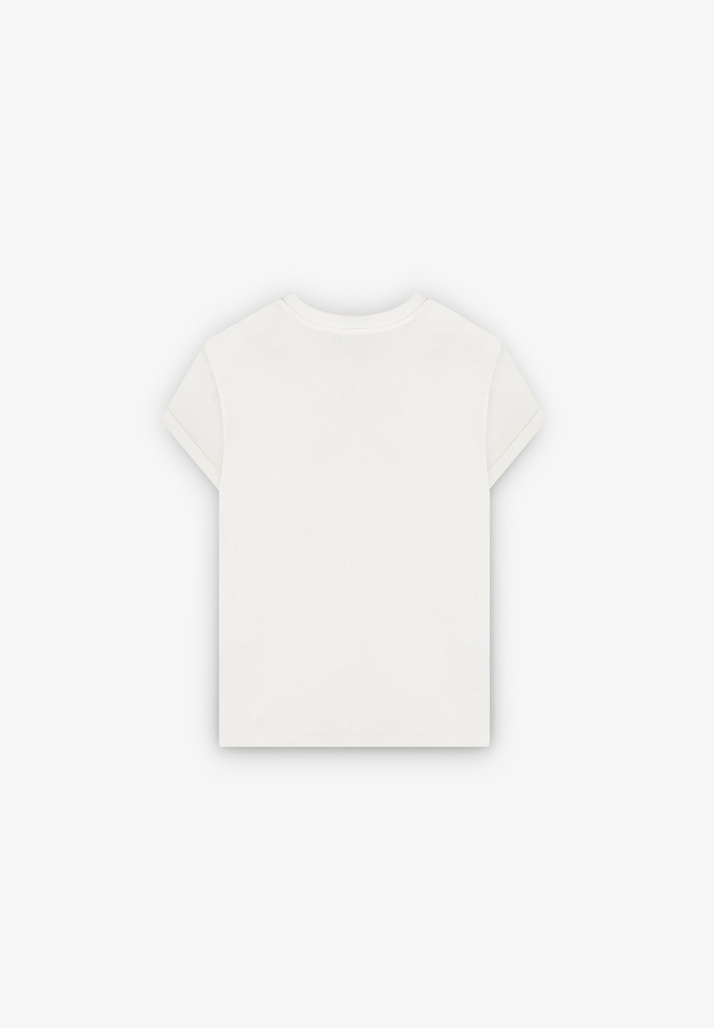 T-SHIRT COM DECOTE EM V E LOGÓTIPO