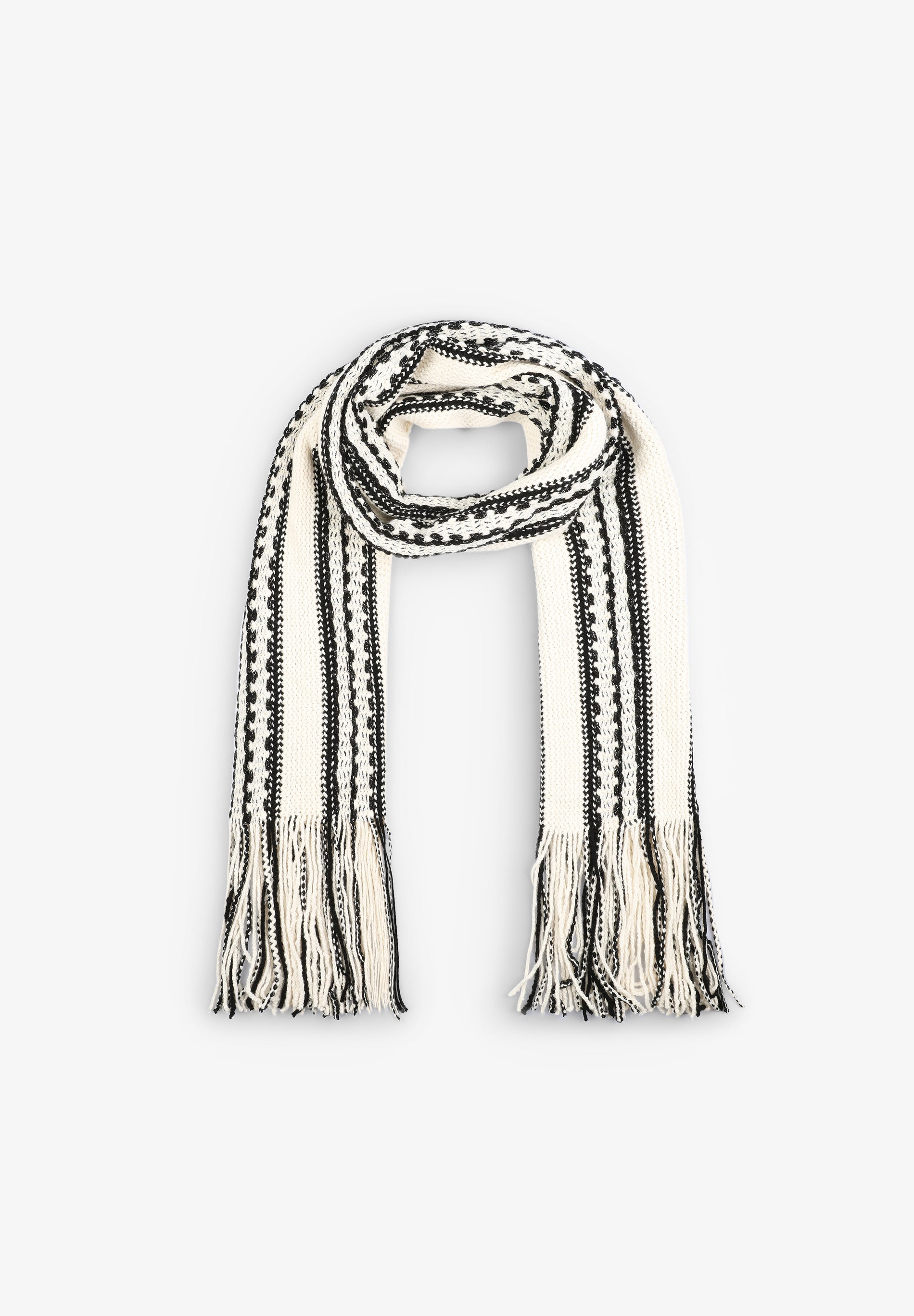 CACHECOL DE CROCHET COM FRANJAS