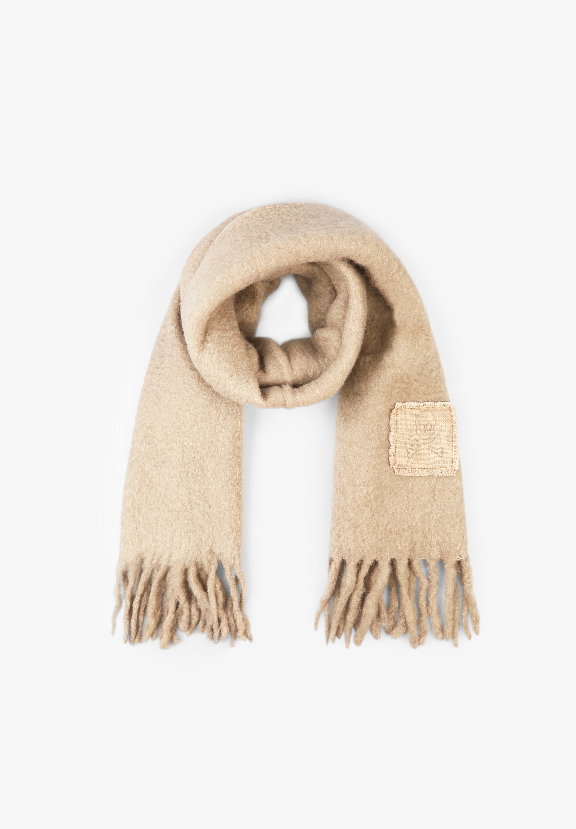 CACHECOL COM PORMENOR DE REMENDO COM SKULL