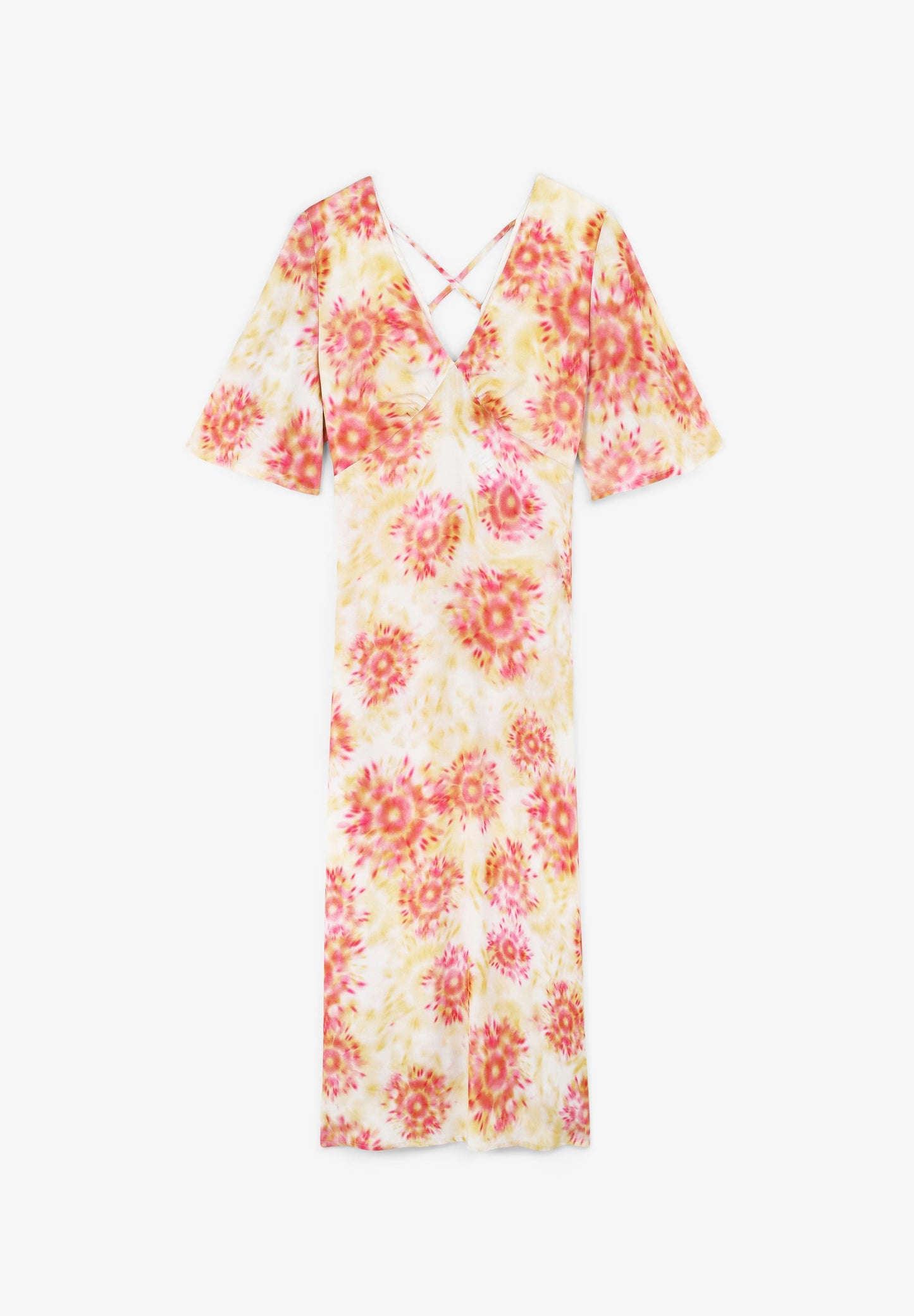 VESTIDO ACETINADO COM PORMENOR ATRÁS