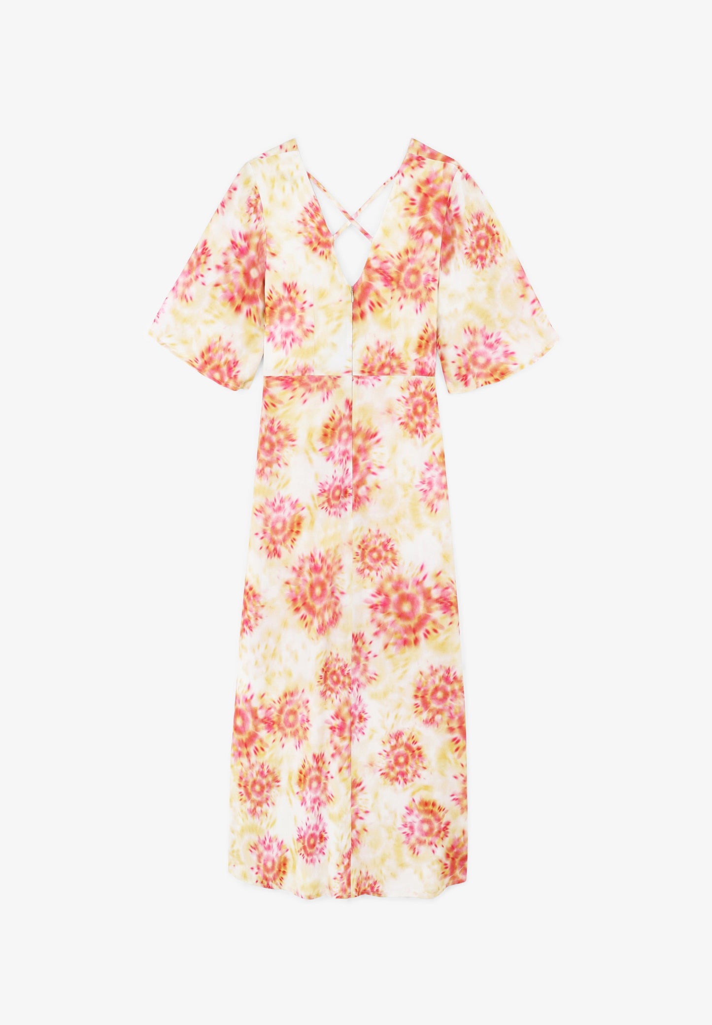 VESTIDO ACETINADO COM PORMENOR ATRÁS