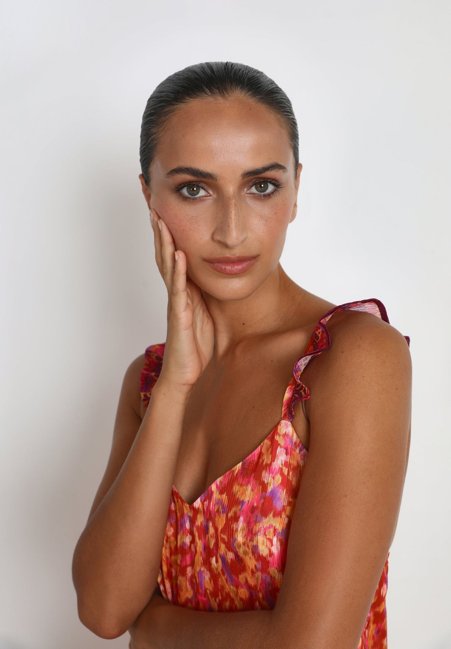 VESTIDO COMPRIDO COM COSTAS CRUZADAS