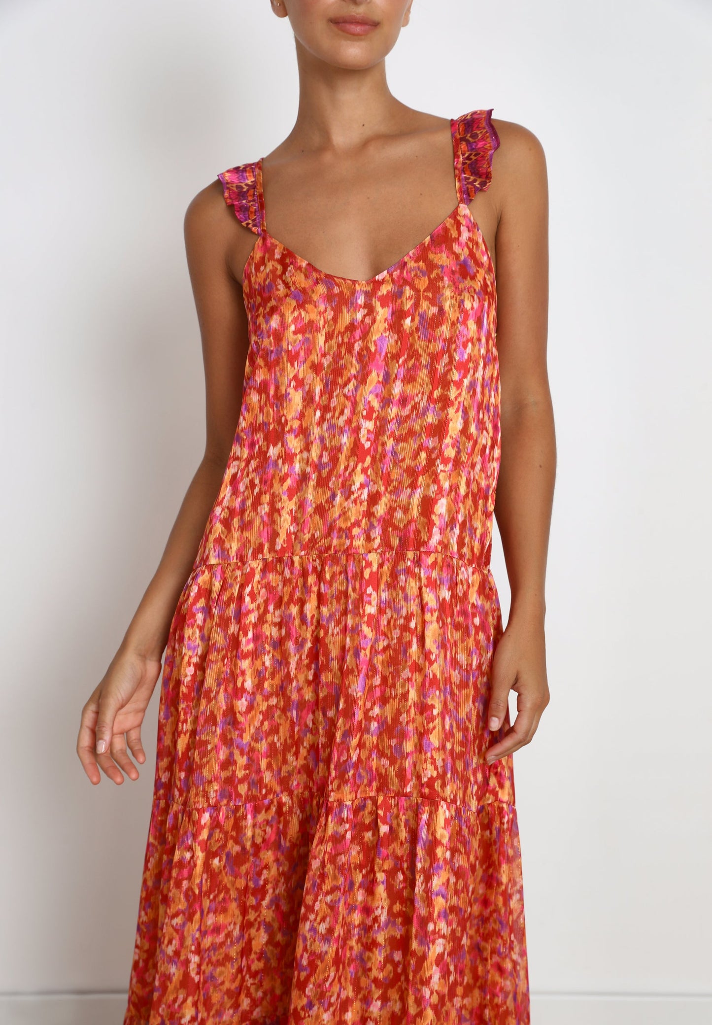 VESTIDO COMPRIDO COM COSTAS CRUZADAS