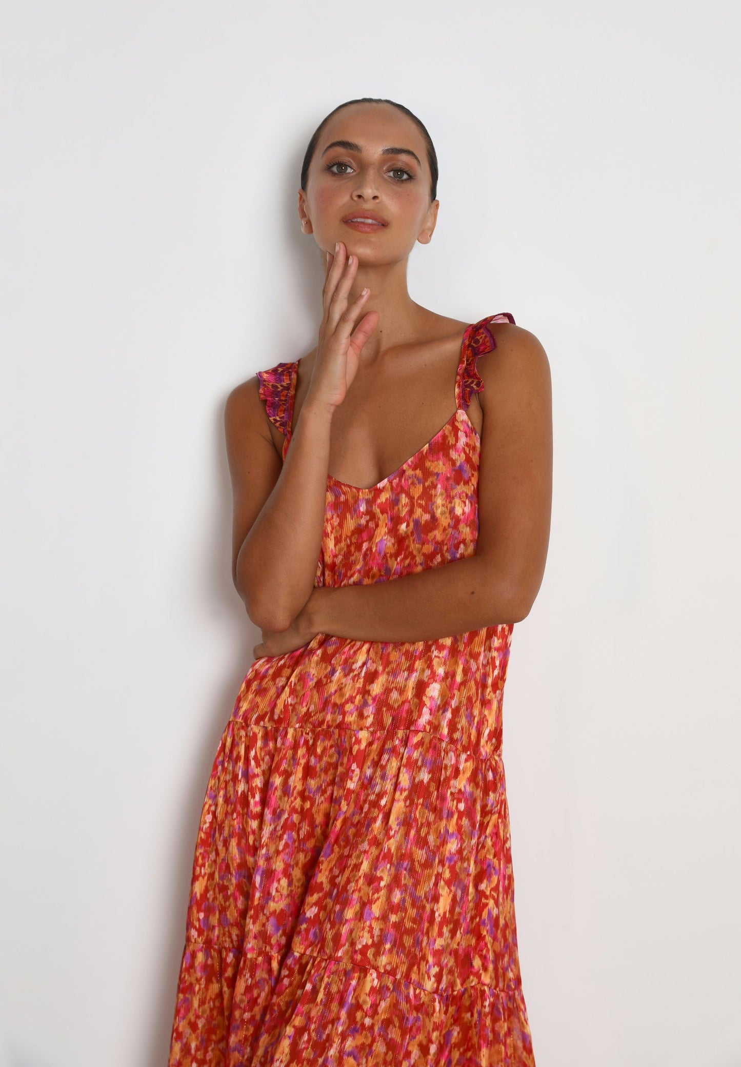 VESTIDO COMPRIDO COM COSTAS CRUZADAS