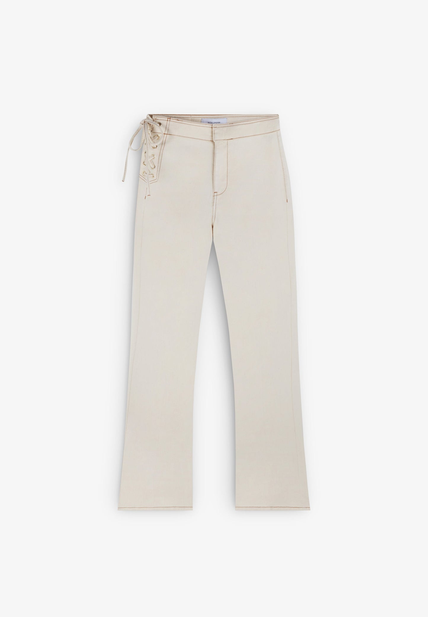 JEANS BOOTCUT COM PORMENOR DE CORDÃO