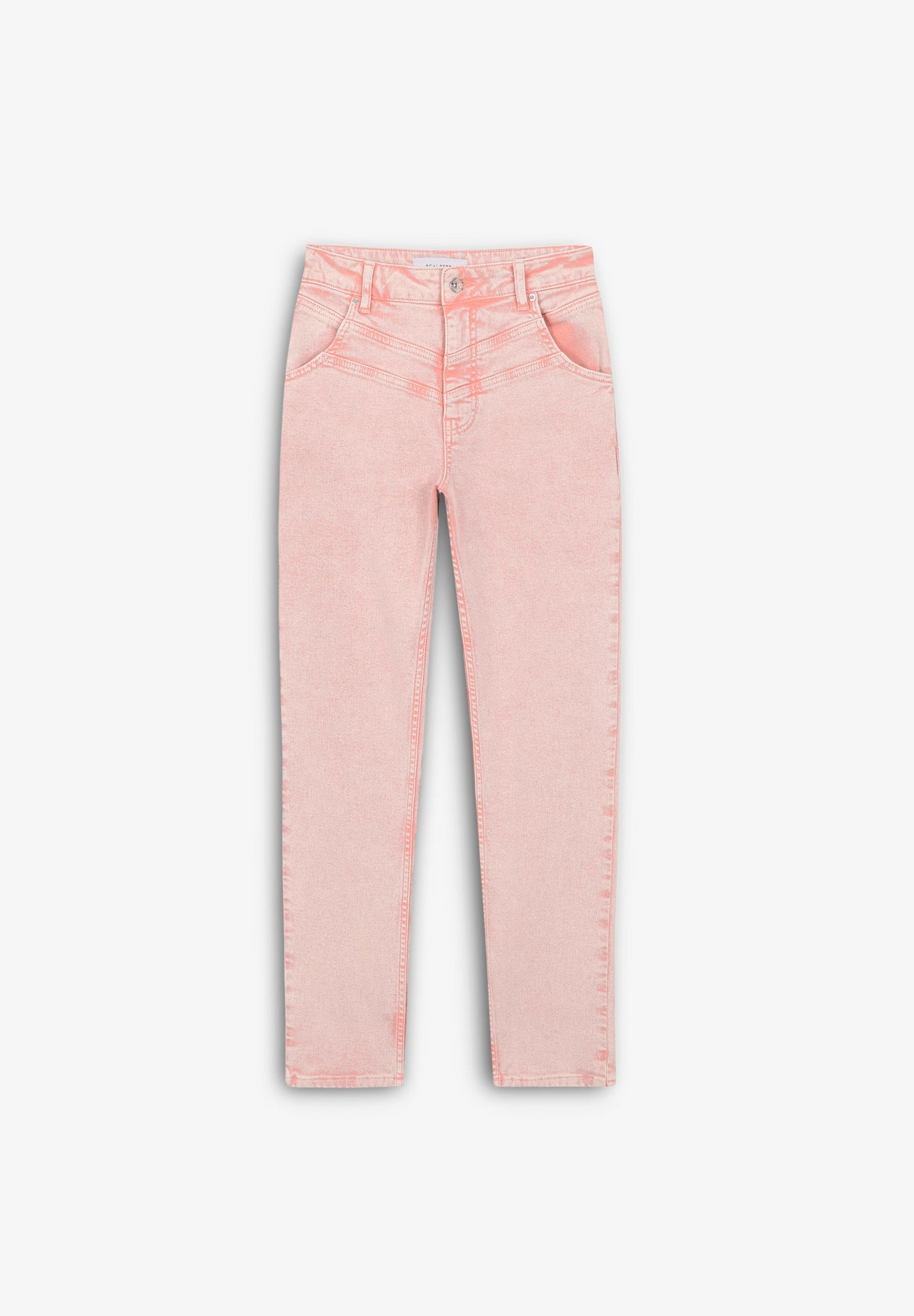 JEANS SKINNY DESBOTADOS COM DUPLA COSTURA