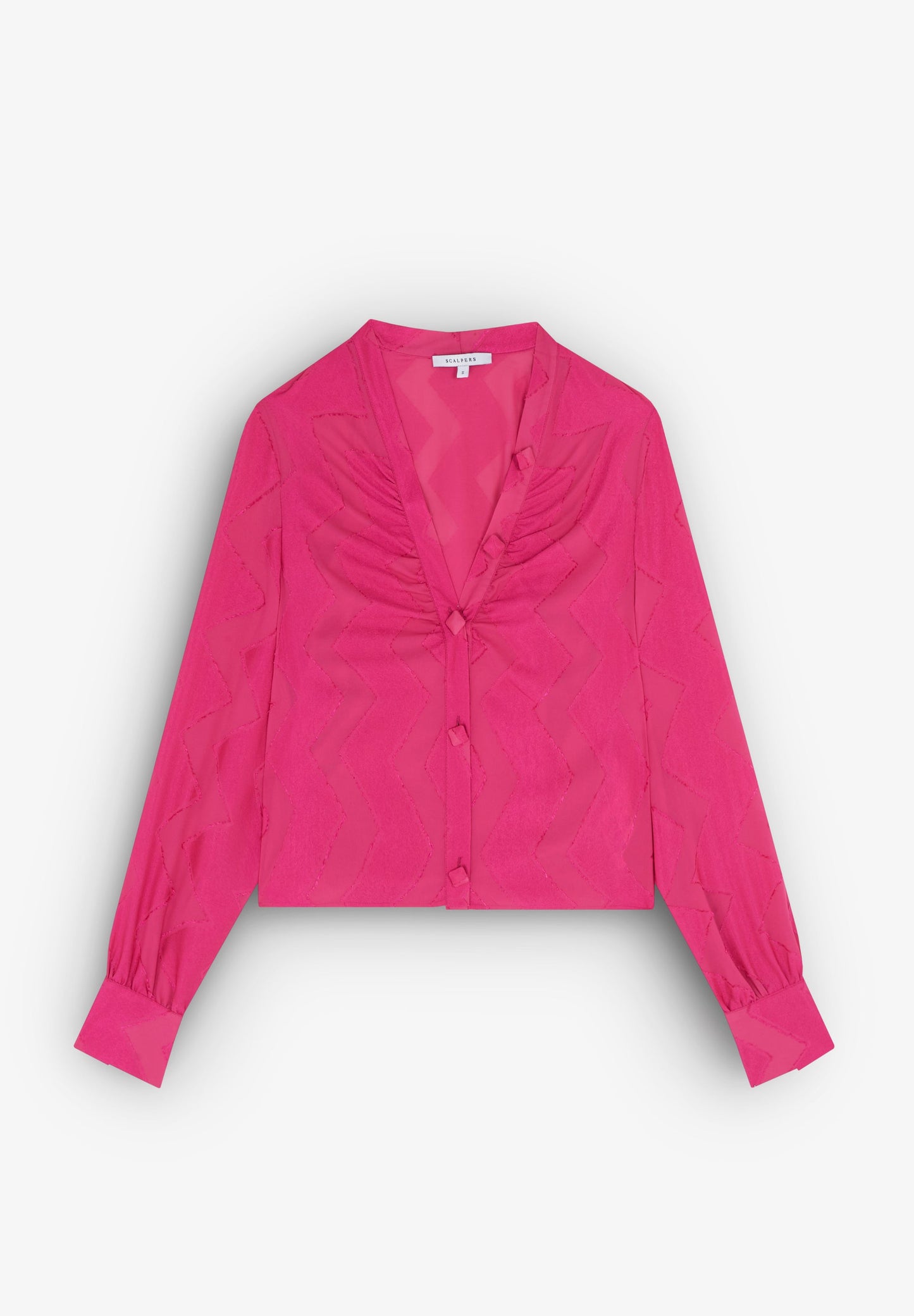 BLUSA EM JACQUARD ZIGUEZAGUE