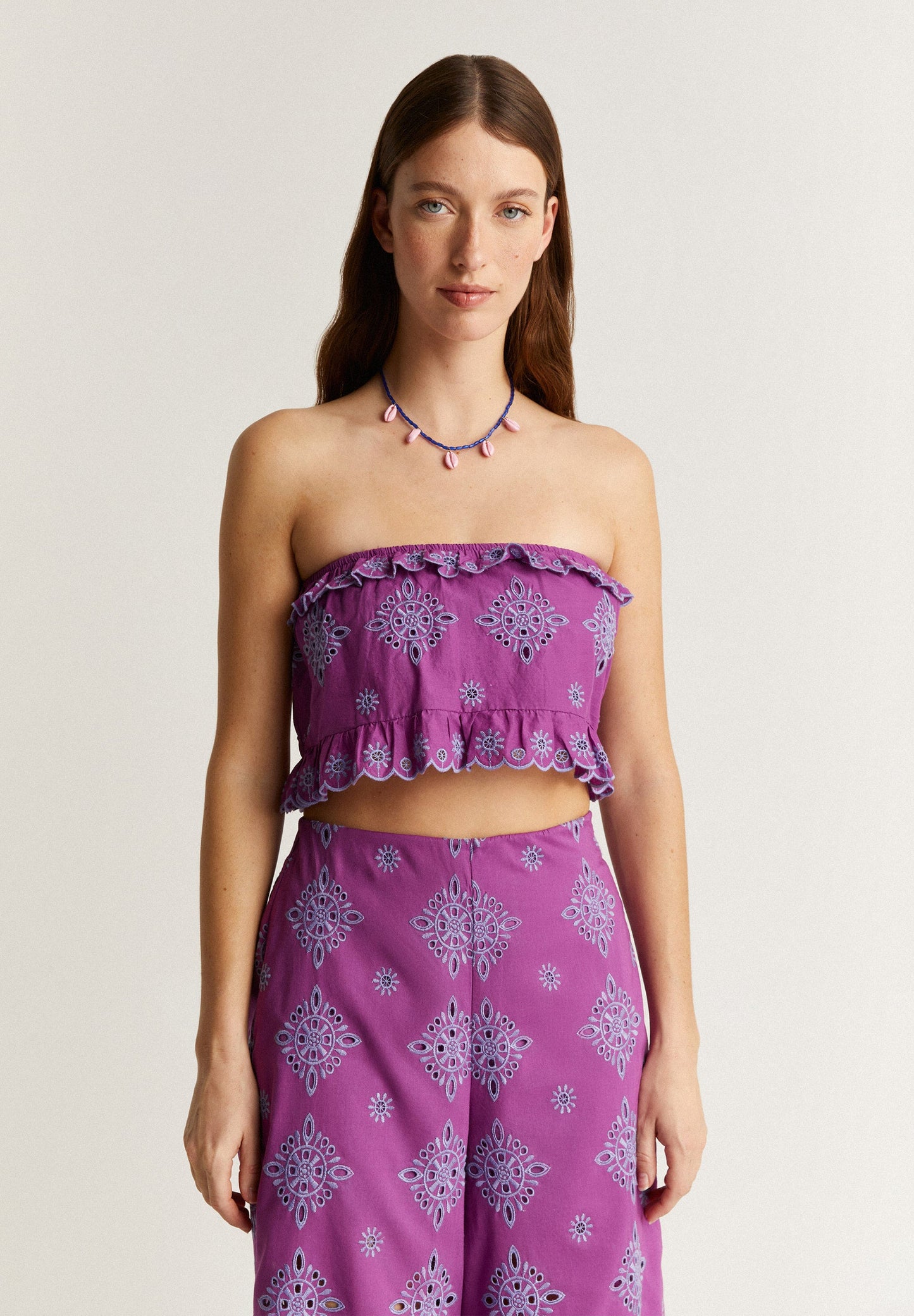 CROP TOP BORDADO INGLÊS