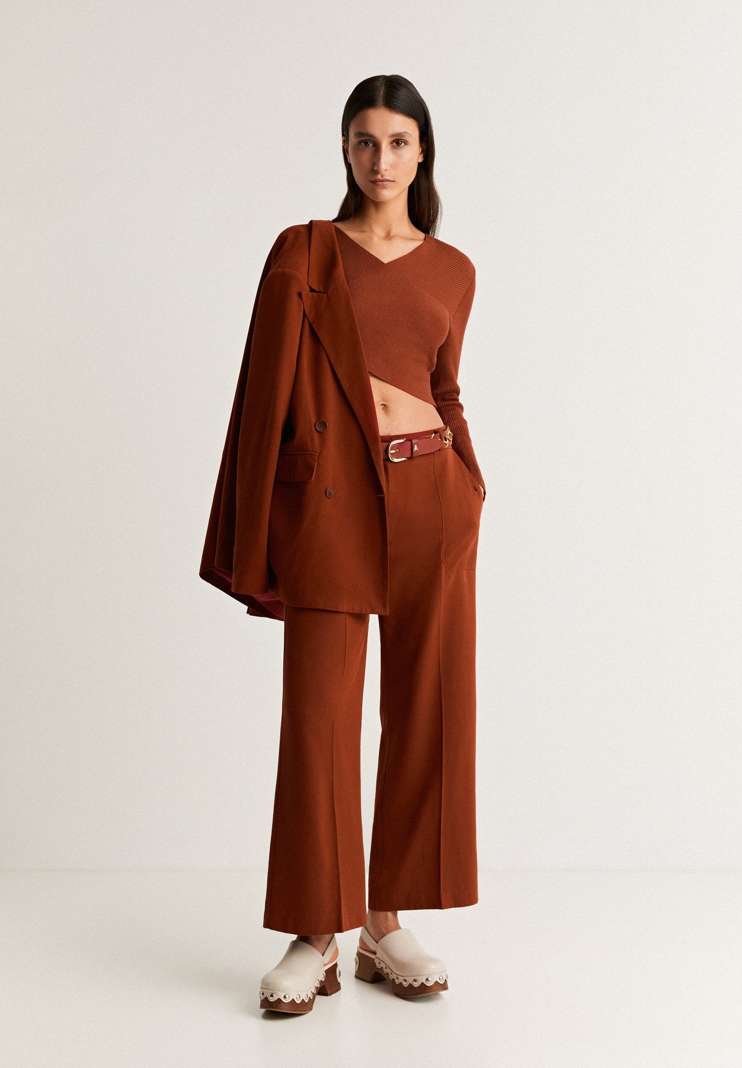 CROP TOP MALHA CANELADA