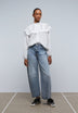 JEANS WIDE LEG COM PORMENOR DE FIVELA