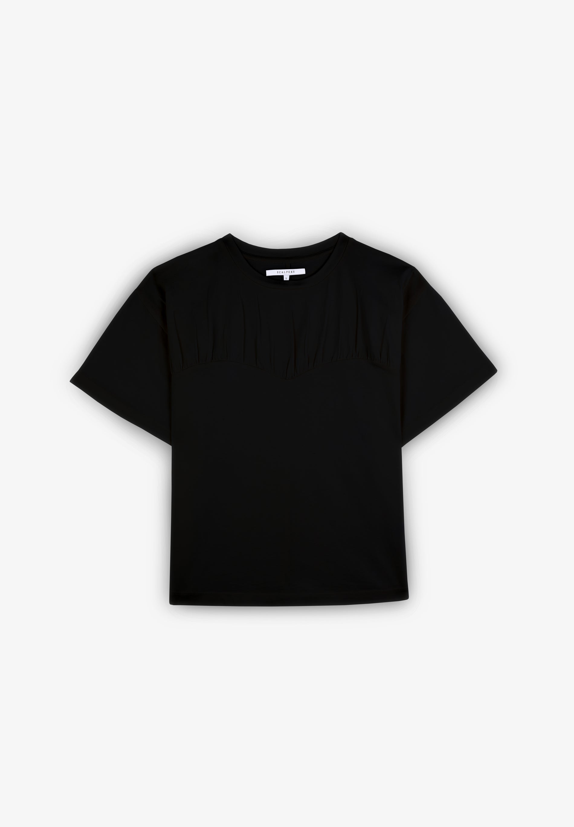 T-SHIRT COM FRANZIDOS NO PEITO