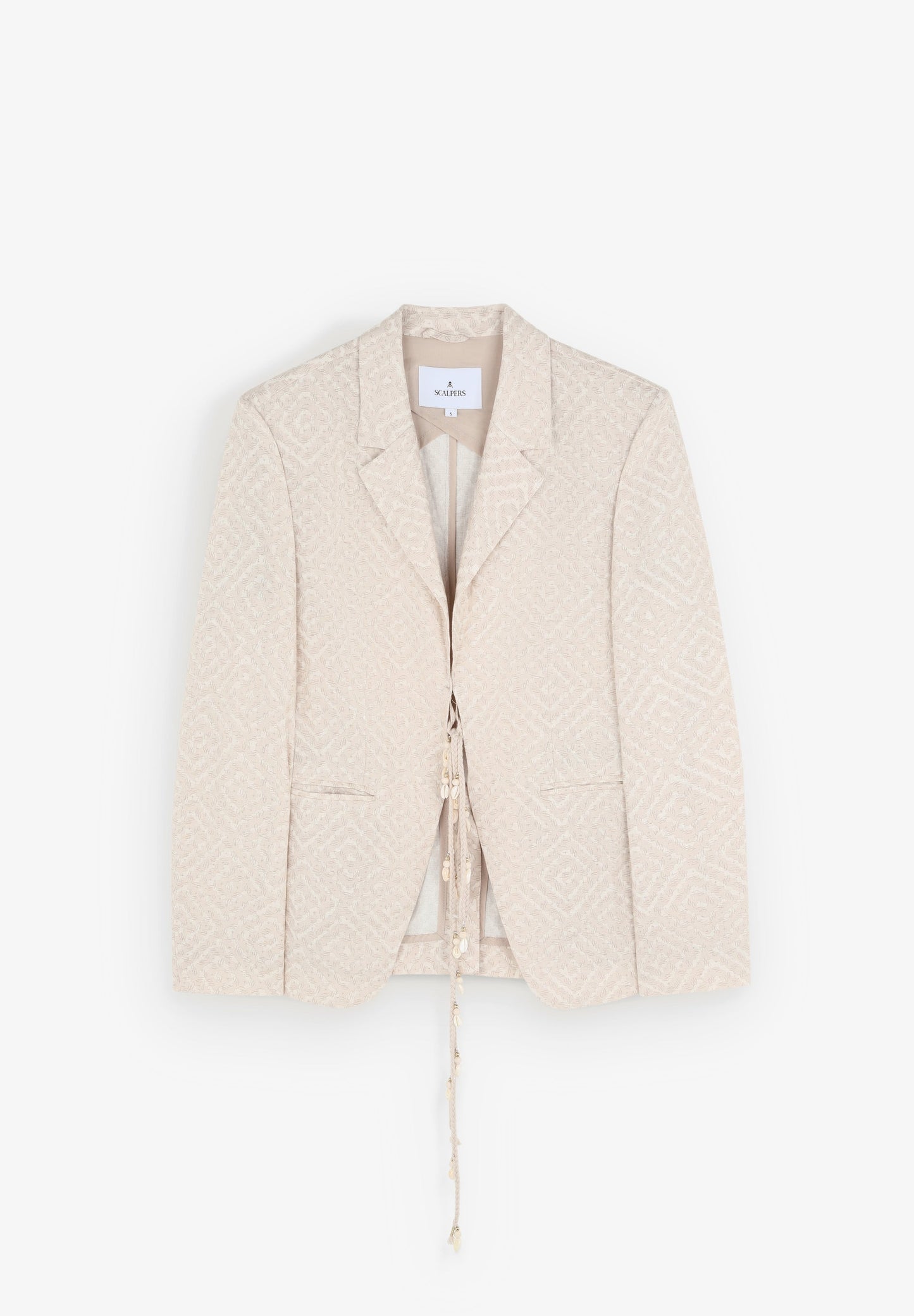 BLAZER DE LINHO COM PADRÃO